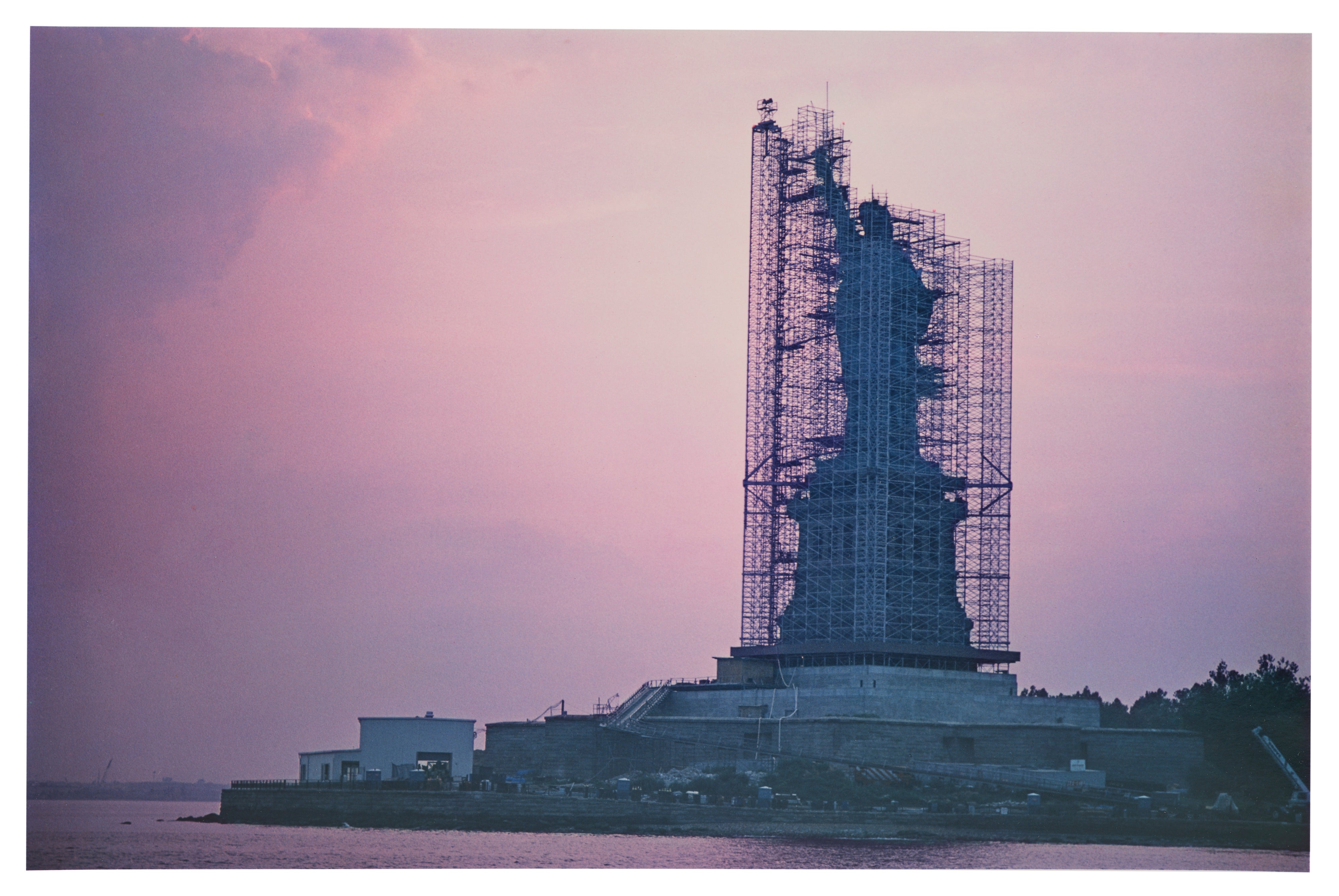 Ira Lerner — The Statue of Liberty with Scaffolding, 5-30-86