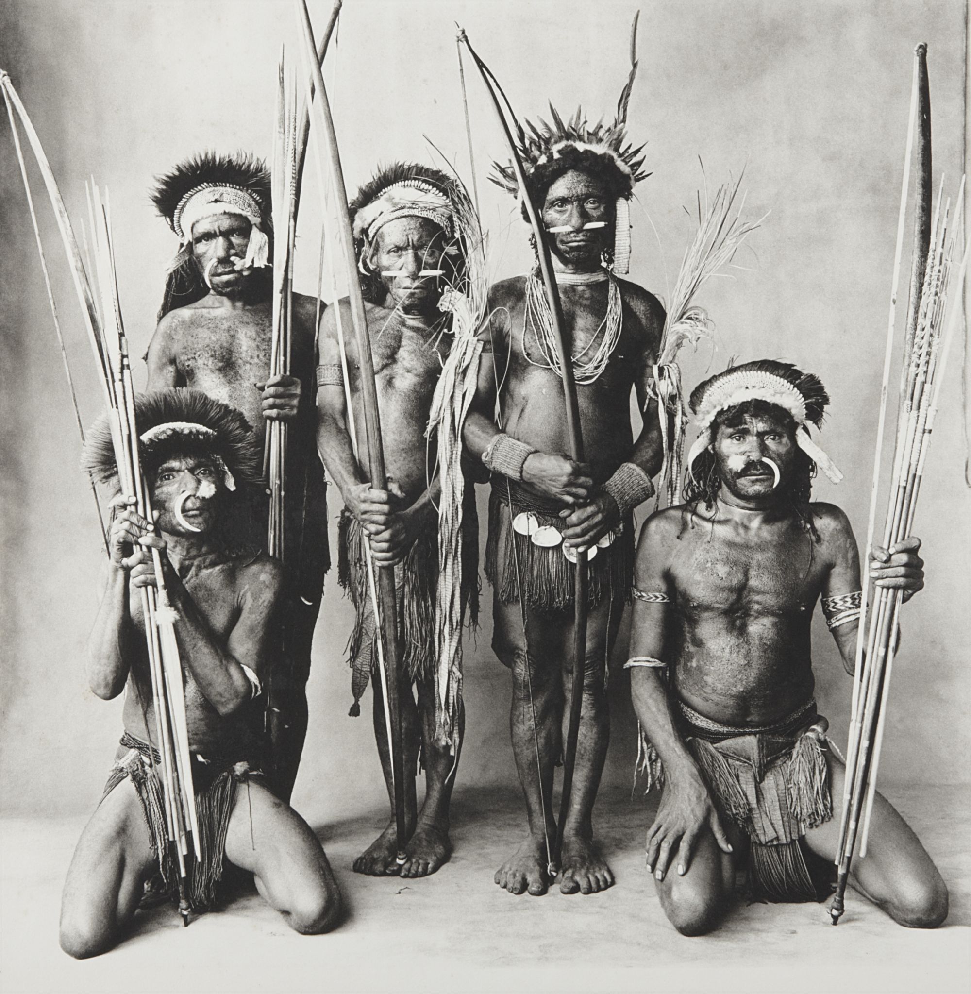 Irving Penn — Five Okapa Warriors, New Guinea