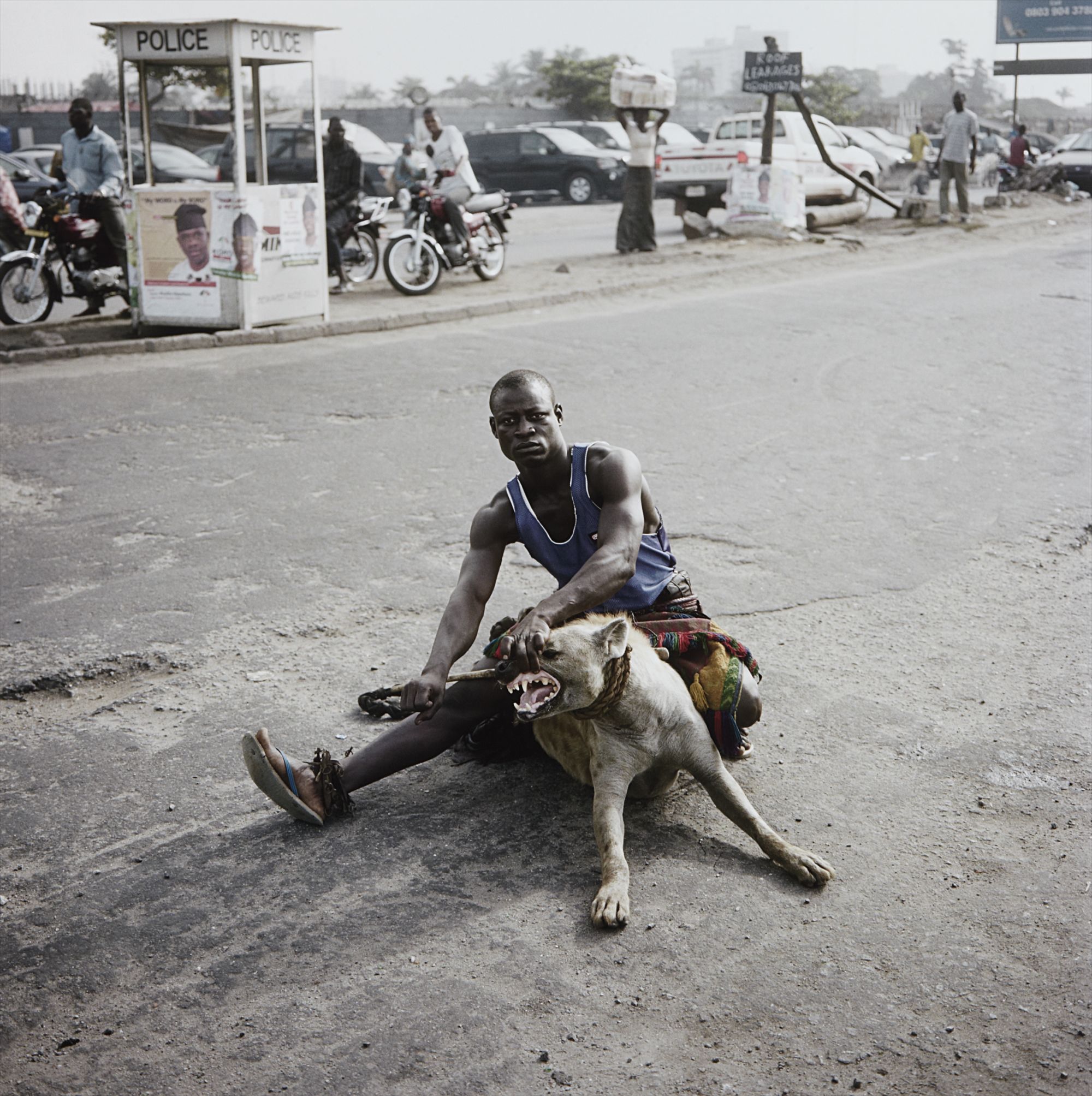 Pieter Hugo — Abdullahi Mohammad with Mainasara, Lagos, Nigeria from ‘Gadawan Kura’ – The Hyena Men II