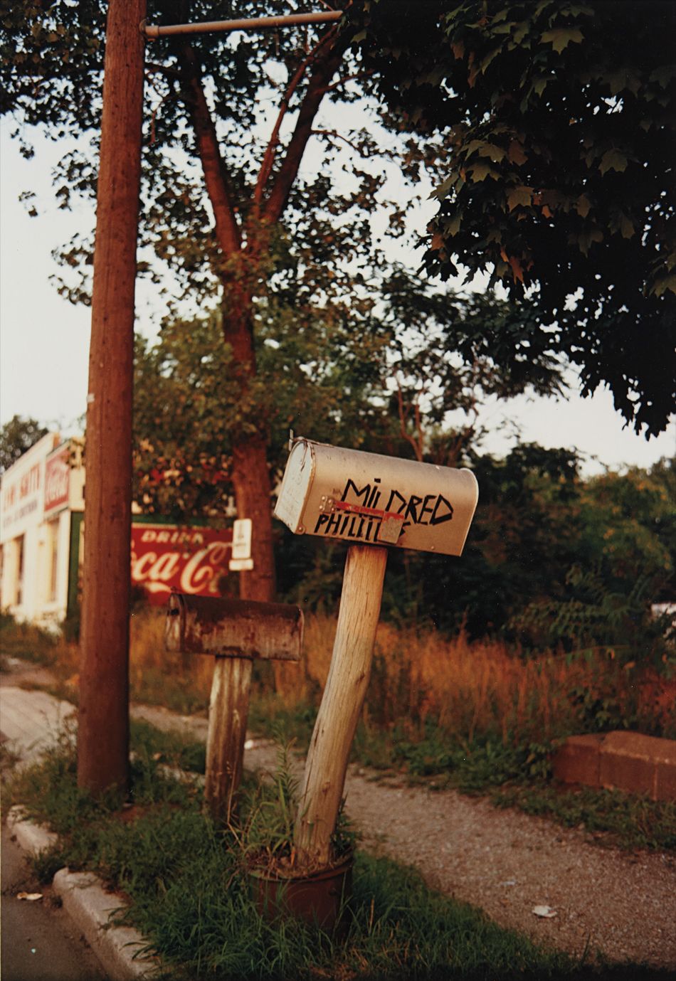 William Eggleston — Mildred Phillips mailbox