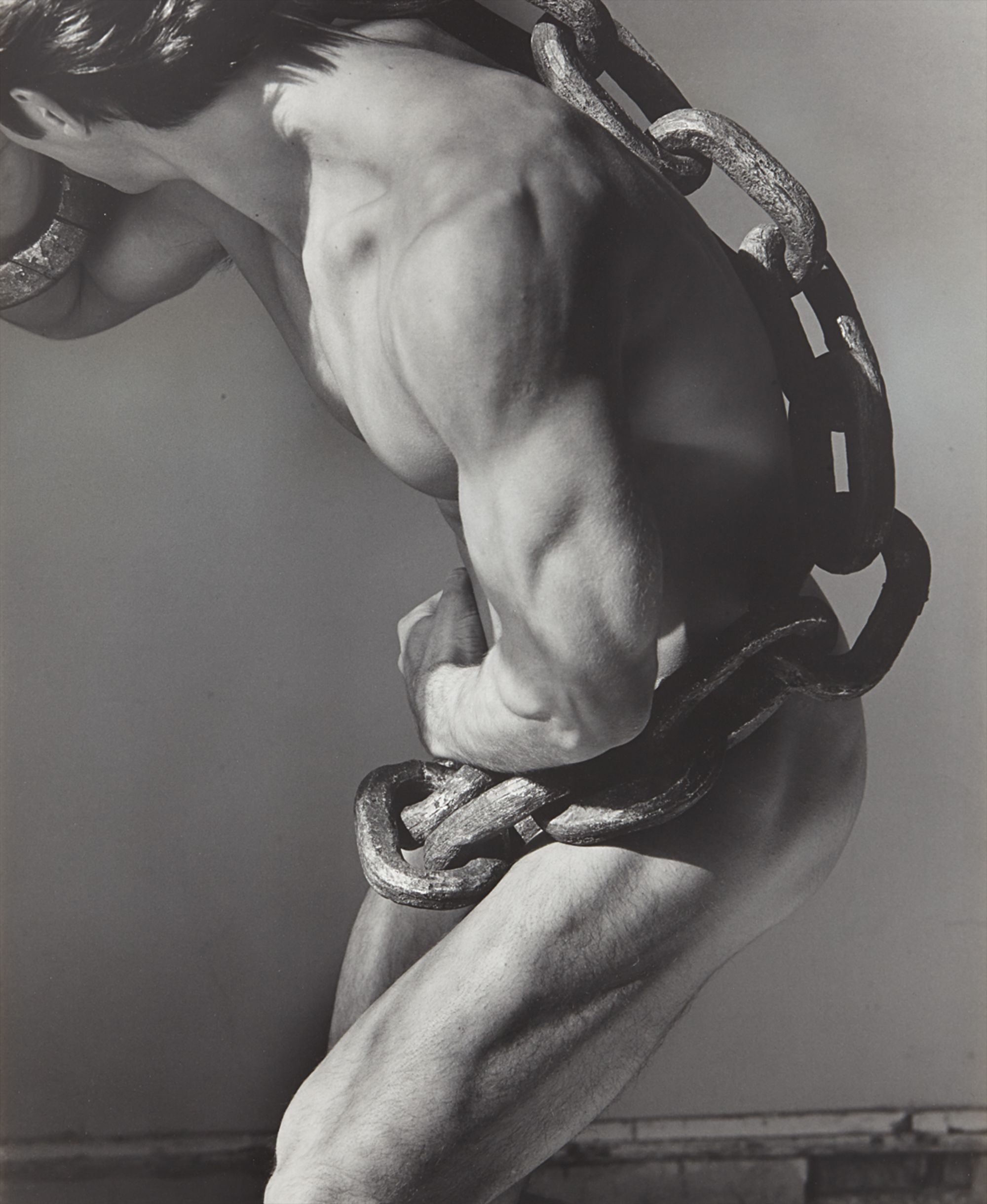 Herb Ritts — Man with chain, Los Angeles