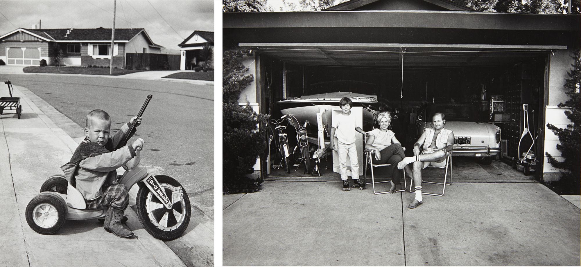 Bill Owens — I don’t feel that Richie playing with guns will have a negative effect, 1970; Our house is built with the living room in the back