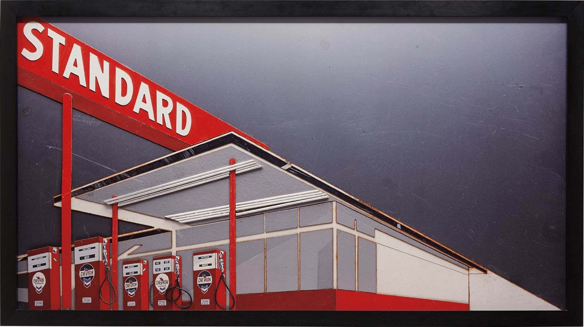 Vik Muniz — Standard Station after Ed Ruscha from Pictures of Cars