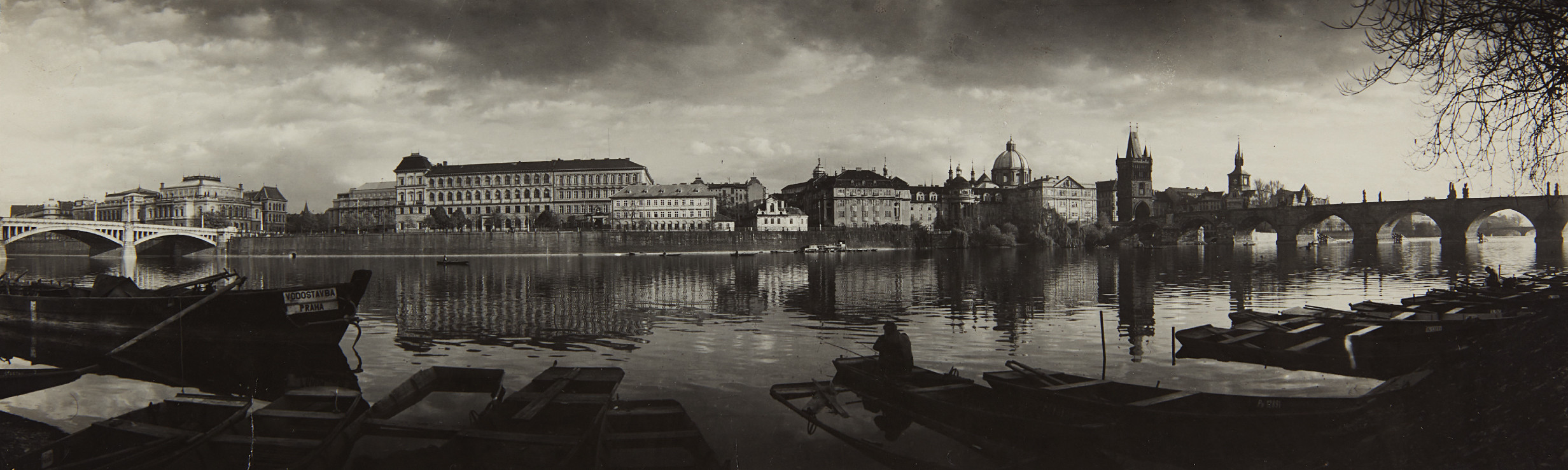Josef Sudek — From the Bank, Panorama of Prague