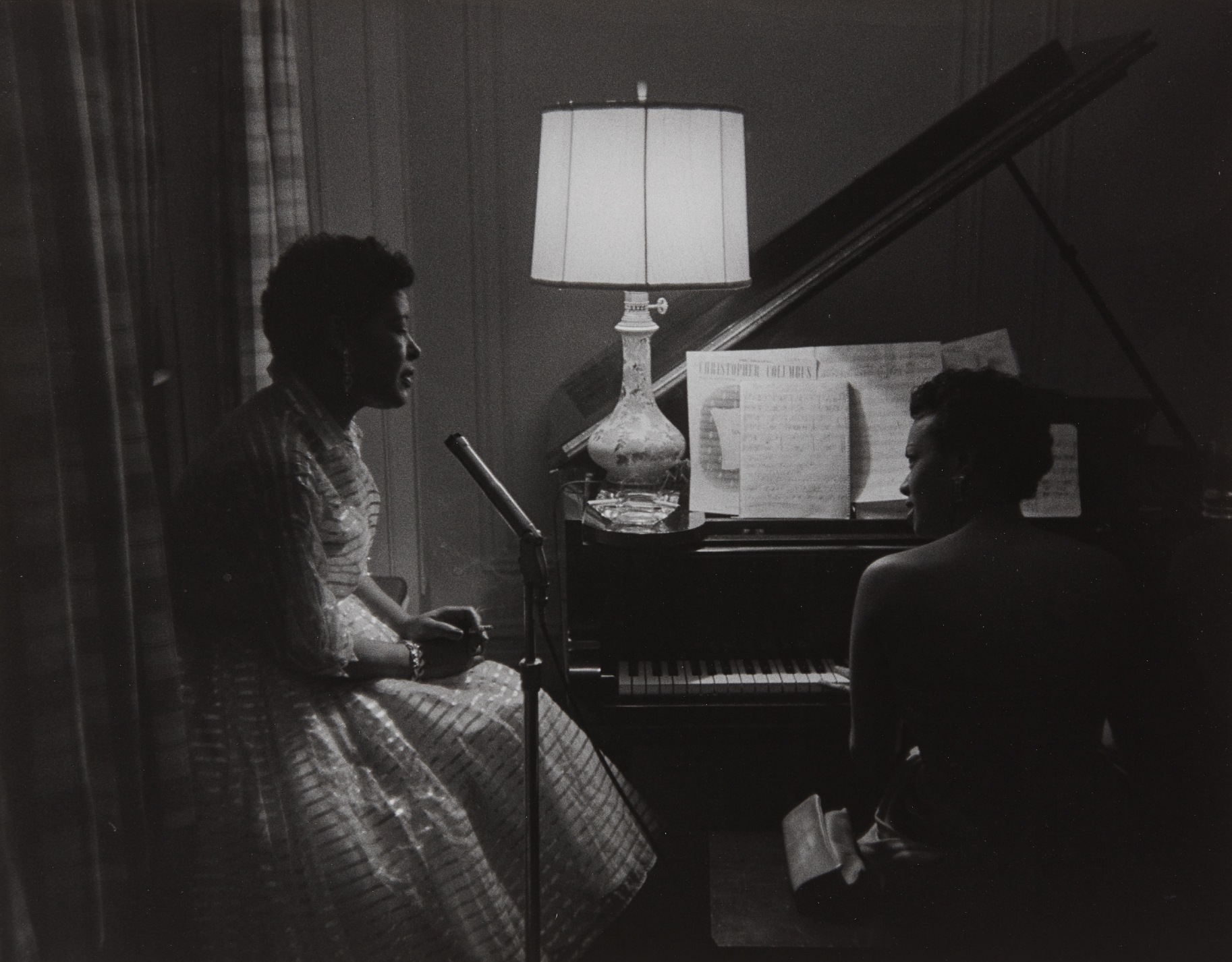 Roy DeCarava — Billie Holiday and Hazel Scott at a Party