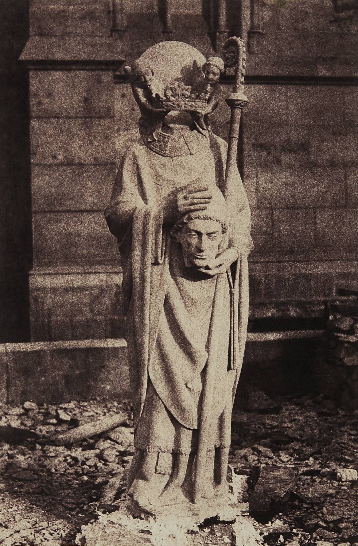 Sculpture of St. Denis, Notre Dame, Paris
