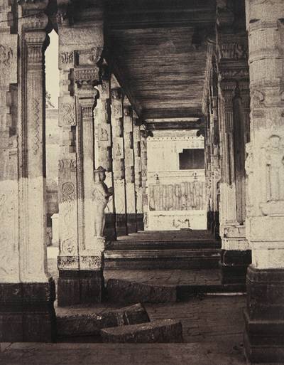 Madura. The Great Pagoda, Interior View of Part of Muroothappa Sarvacar Munduppum, January–February