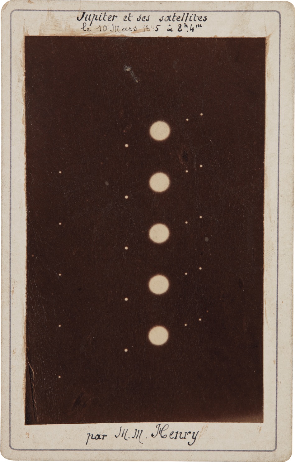 Jupiter et ses satellites, le 10 Mars
