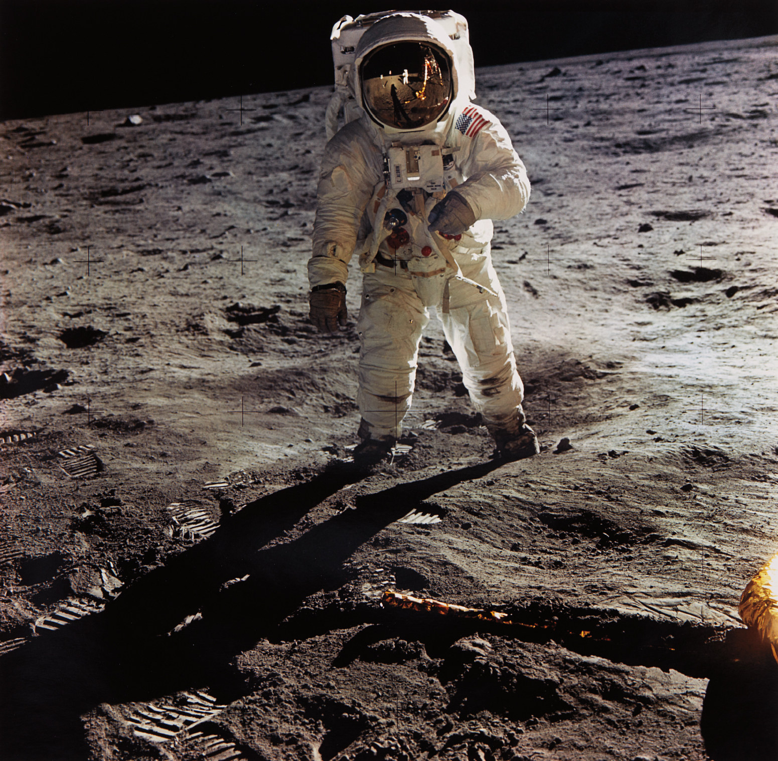 Nasa — Astronaut Edwin E. Aldrin Jr. Walks on the Surface of the Moon, Apollo 11, July 16-24