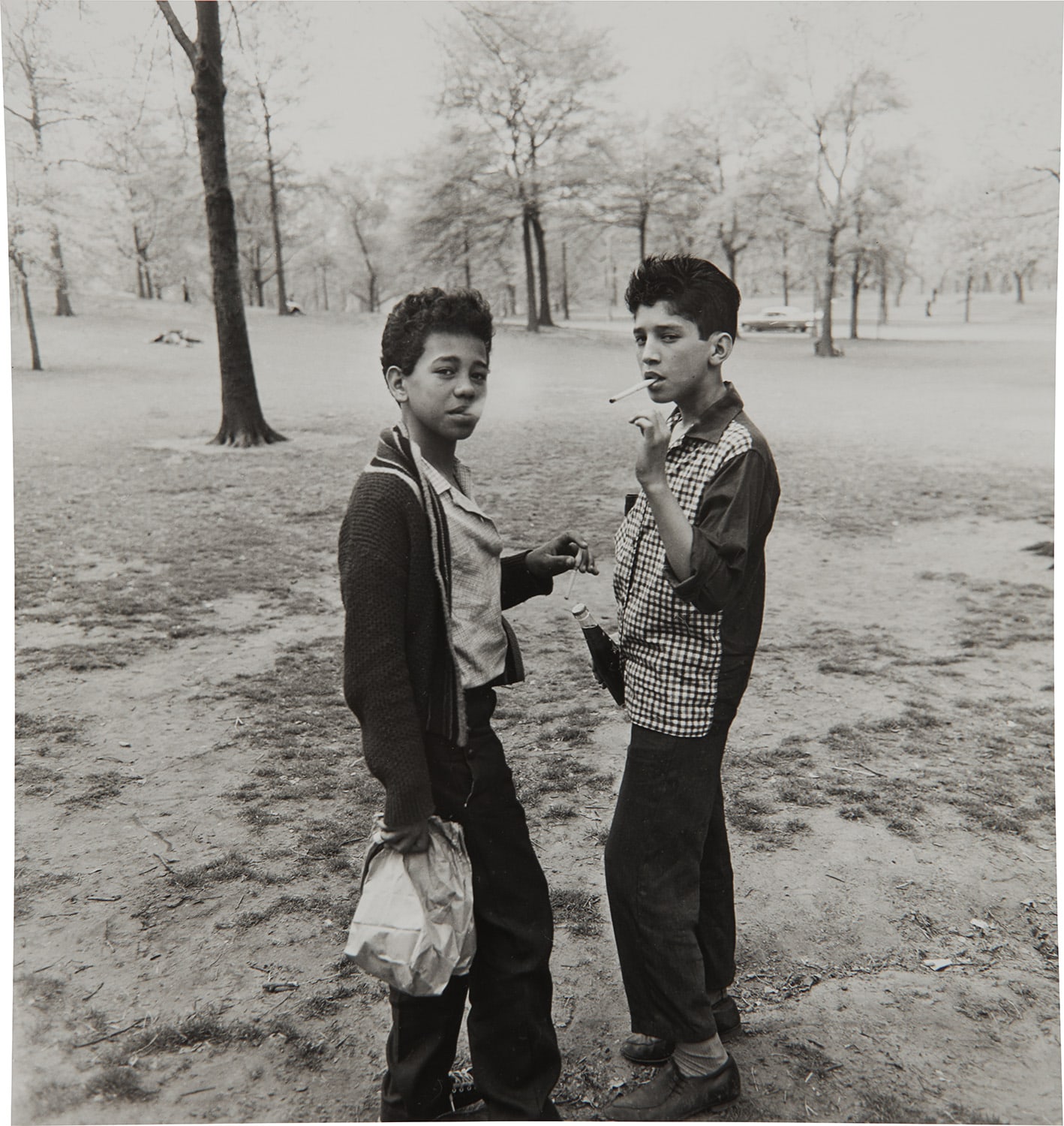 Diane Arbus — Two boys smoking in Central Park, N.Y.C.