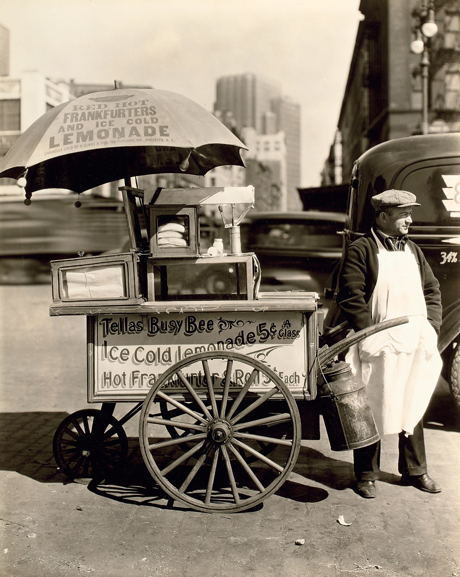 Hot Dog Stand, West Street and North Moore Streets, Manhattan