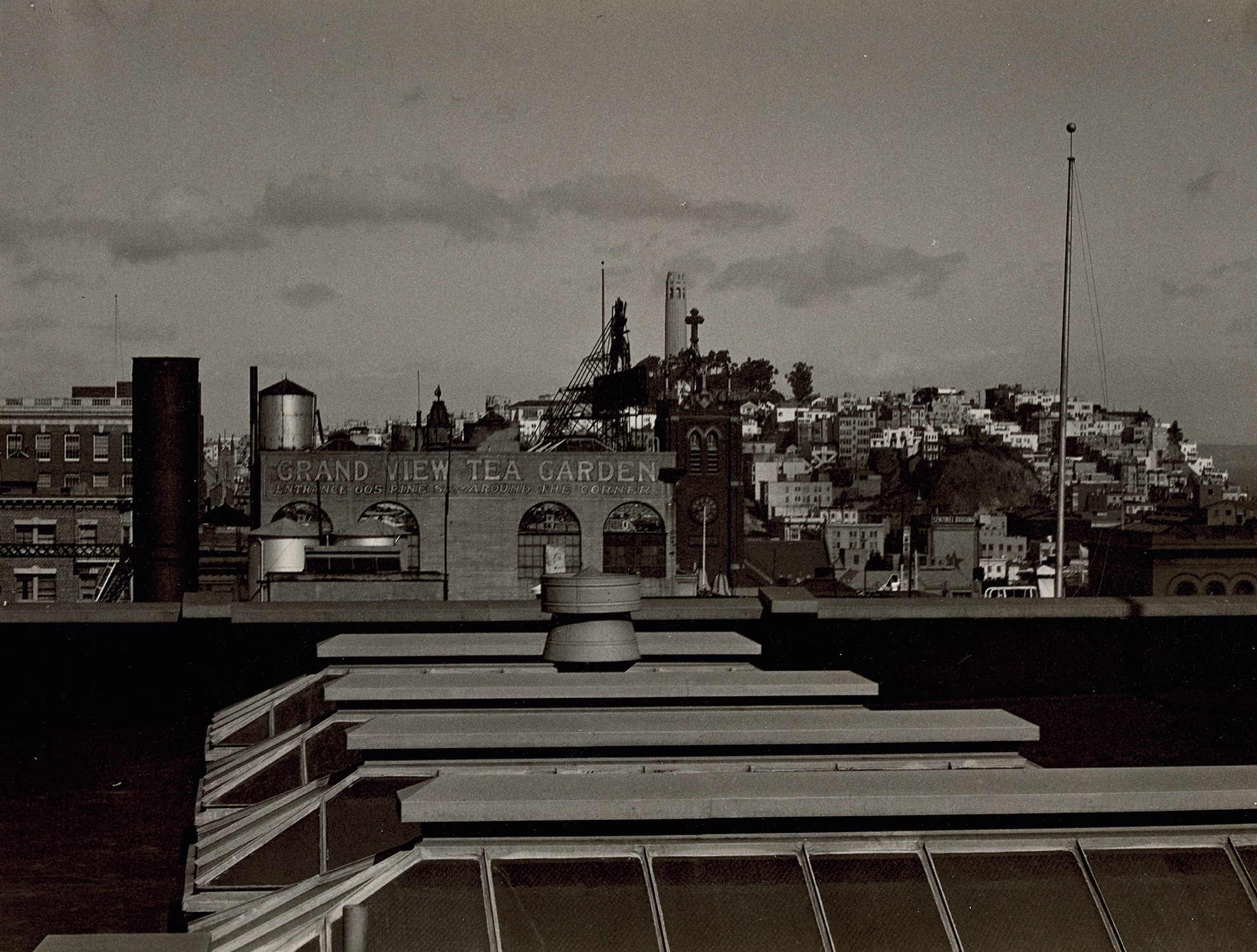 View of Telegraph Hill from San Francisco Hotel Room