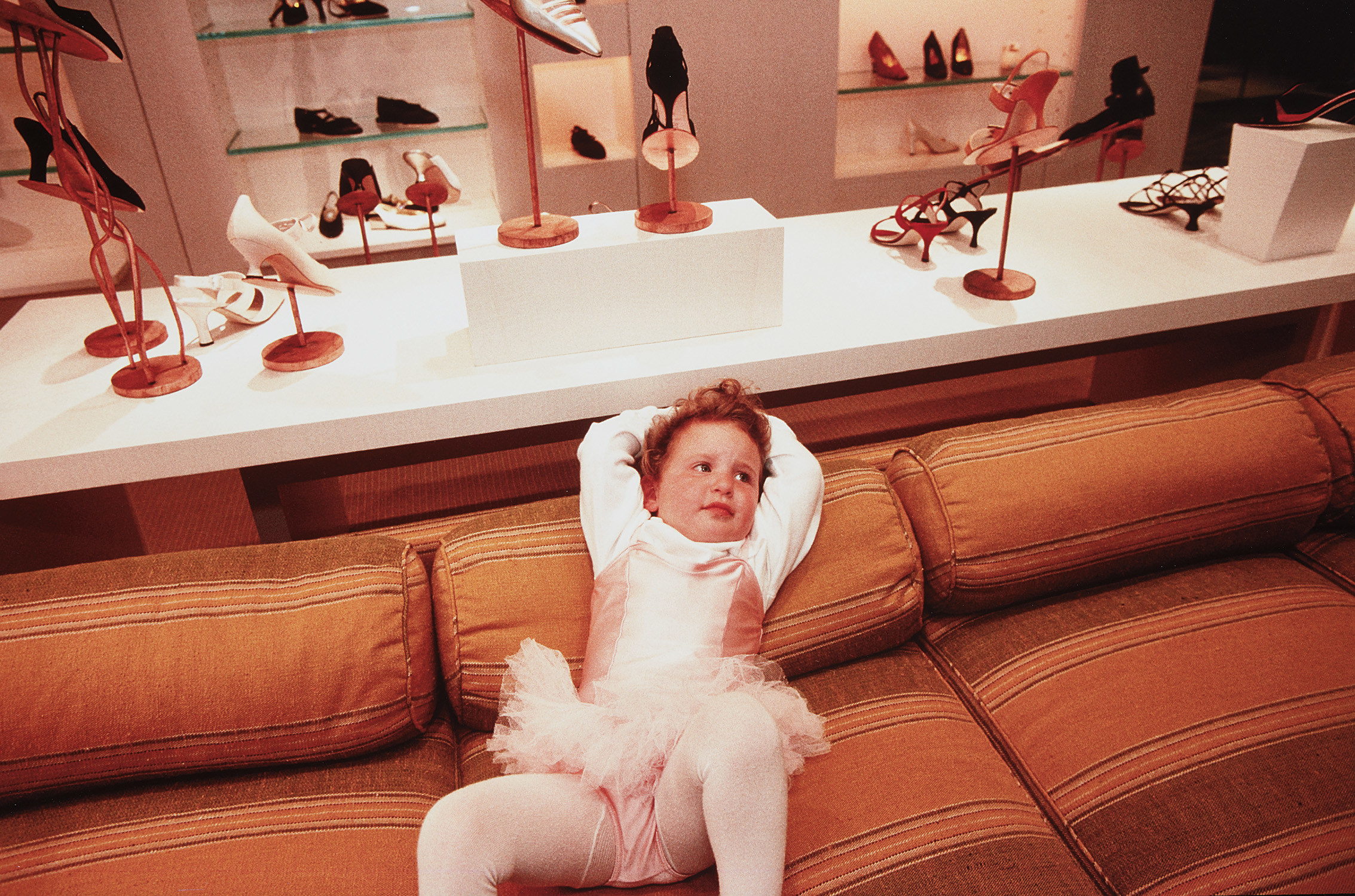 Phoebe, 3, at the VIP opening of Barney's Department Store, Beverly Hills