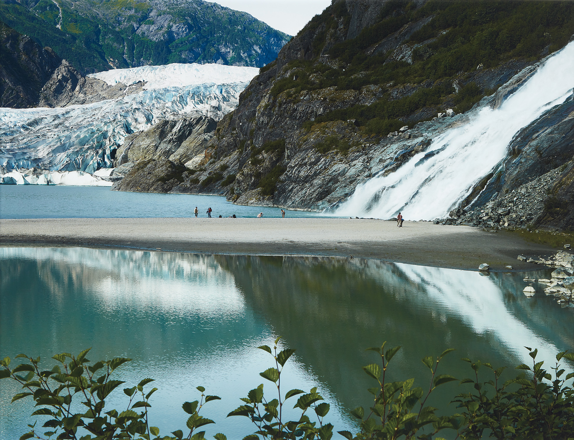 Mendenhall Glacier and Waterfall