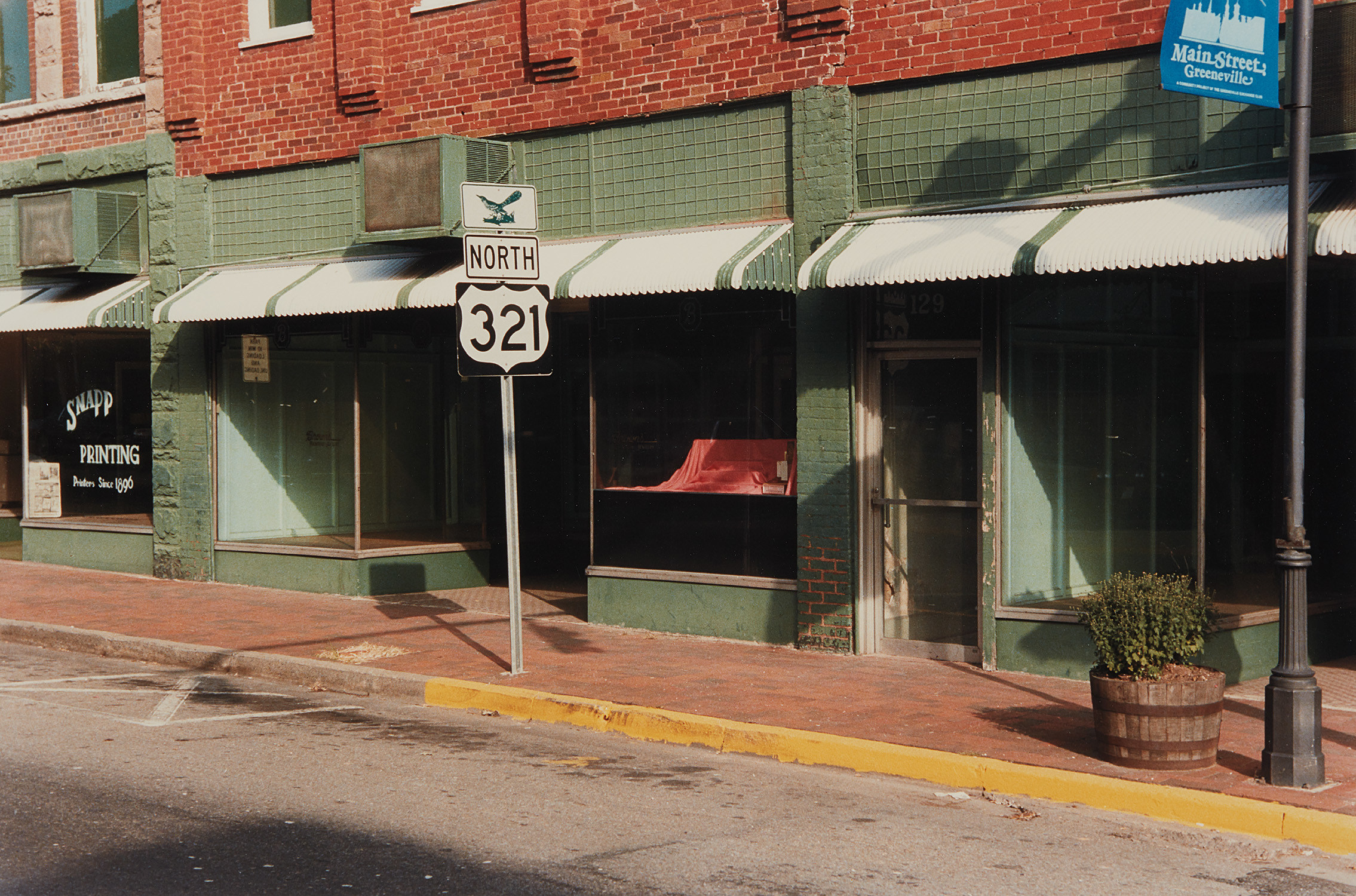 William Eggleston — Main Street, Greeneville, Tennessee