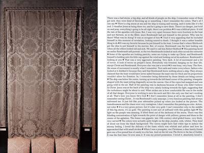 Last Seen... (Rembrandt, The Storm in the Sea of Galilée)