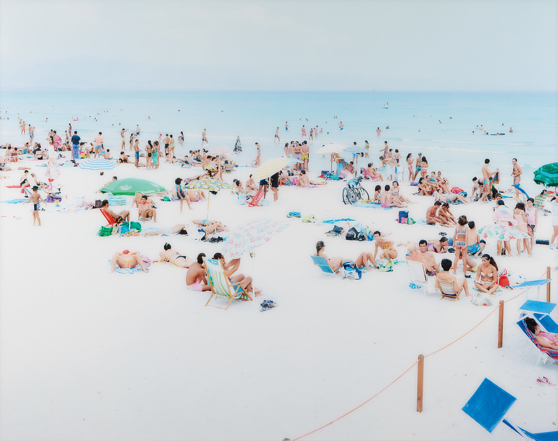 Massimo Vitali — Cagliari Blue Rectangle #0012