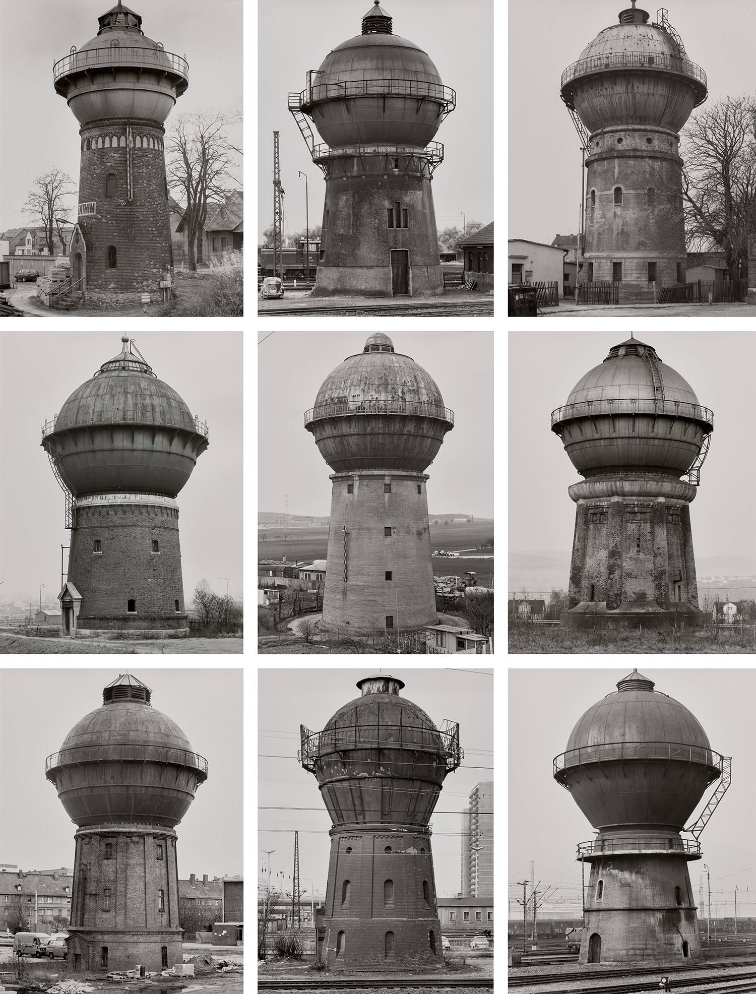Bernd and Hilla Becher — Water Towers: (Kugel unten Geschlossen)