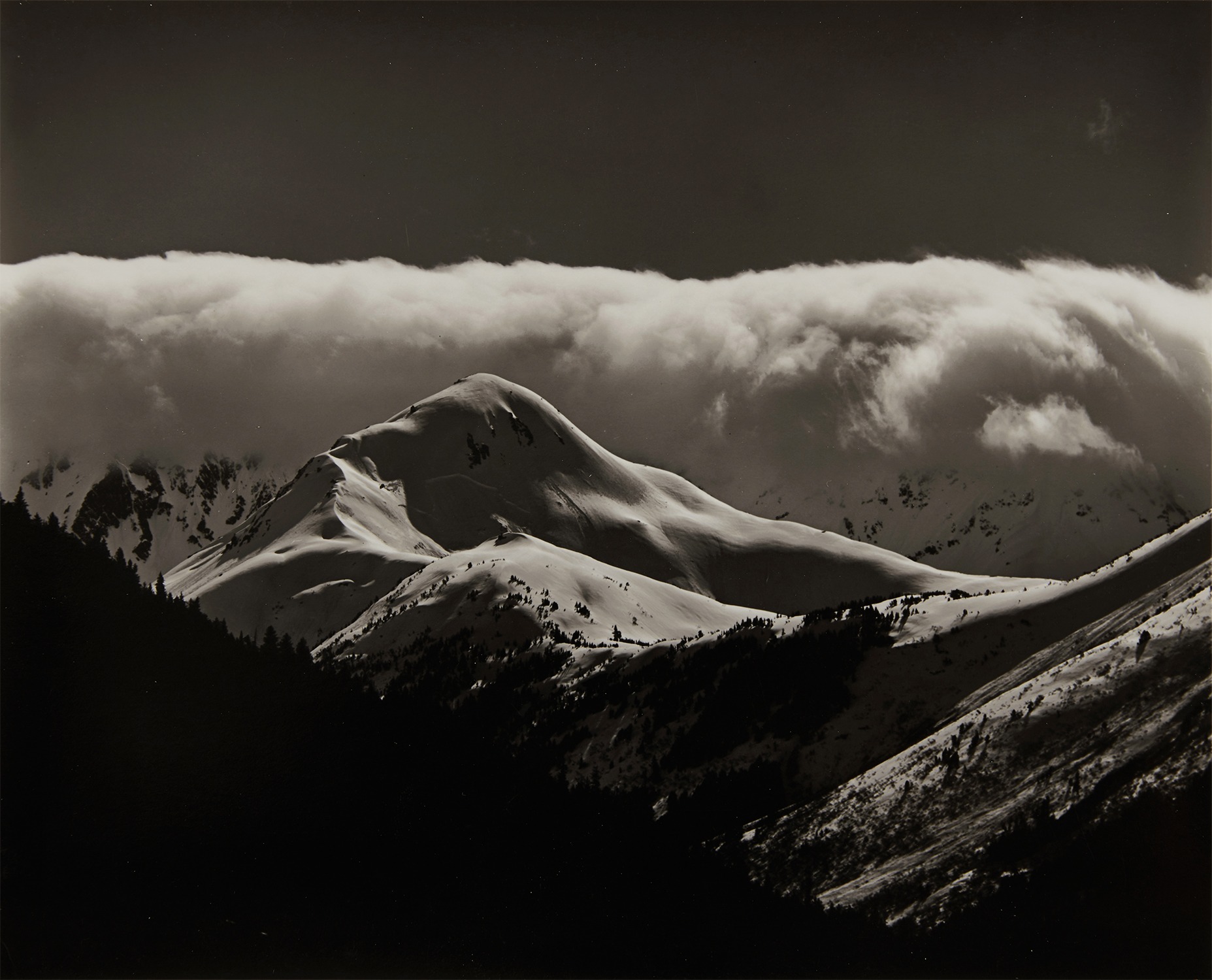 Brett Weston — Cloud over Mountain, Alaska
