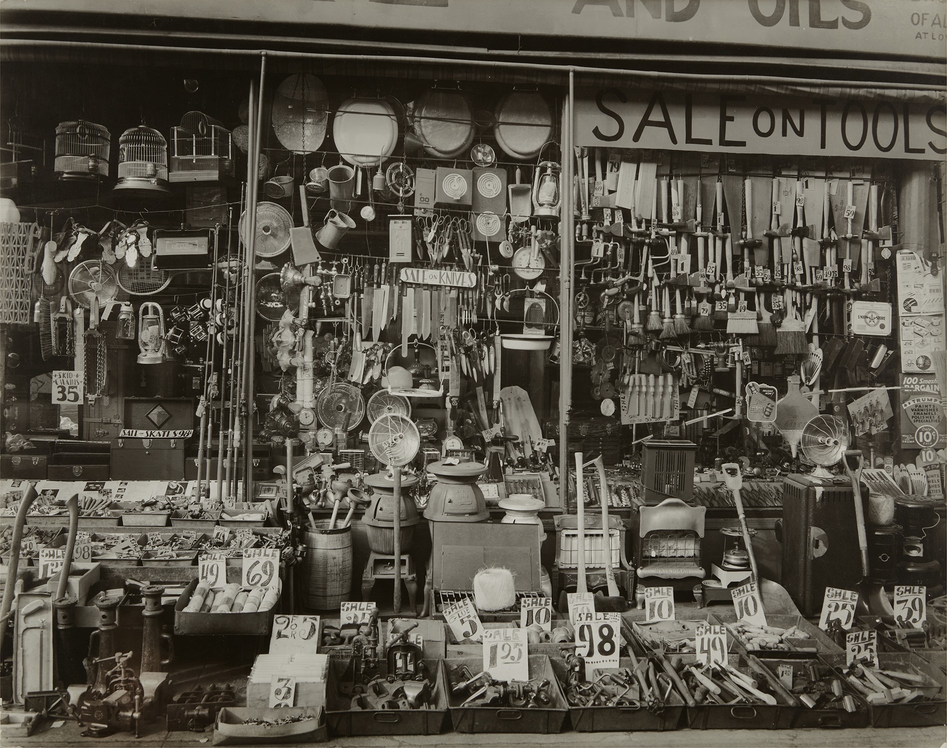 Berenice Abbott — Hardware Store, 316-318, Bowery, Manhattan