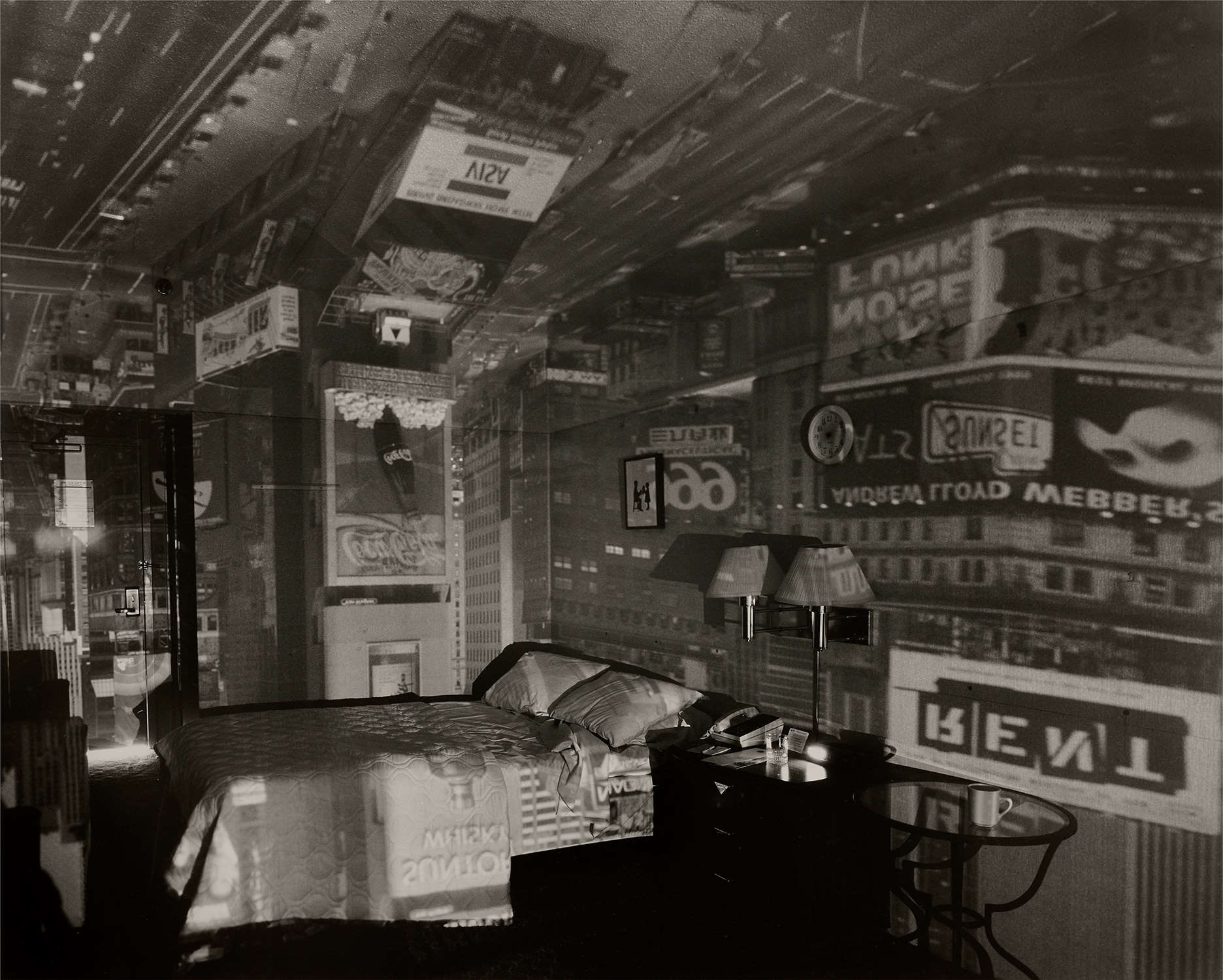 Abelardo Morell — Camera Obscura Image of Times Square in Hotel Room