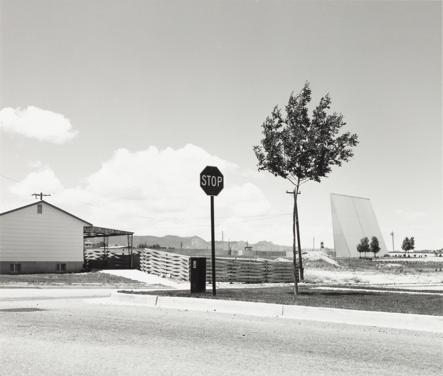 Robert Adams — Tract house & outdoor theater, Colorado Springs, Colorado