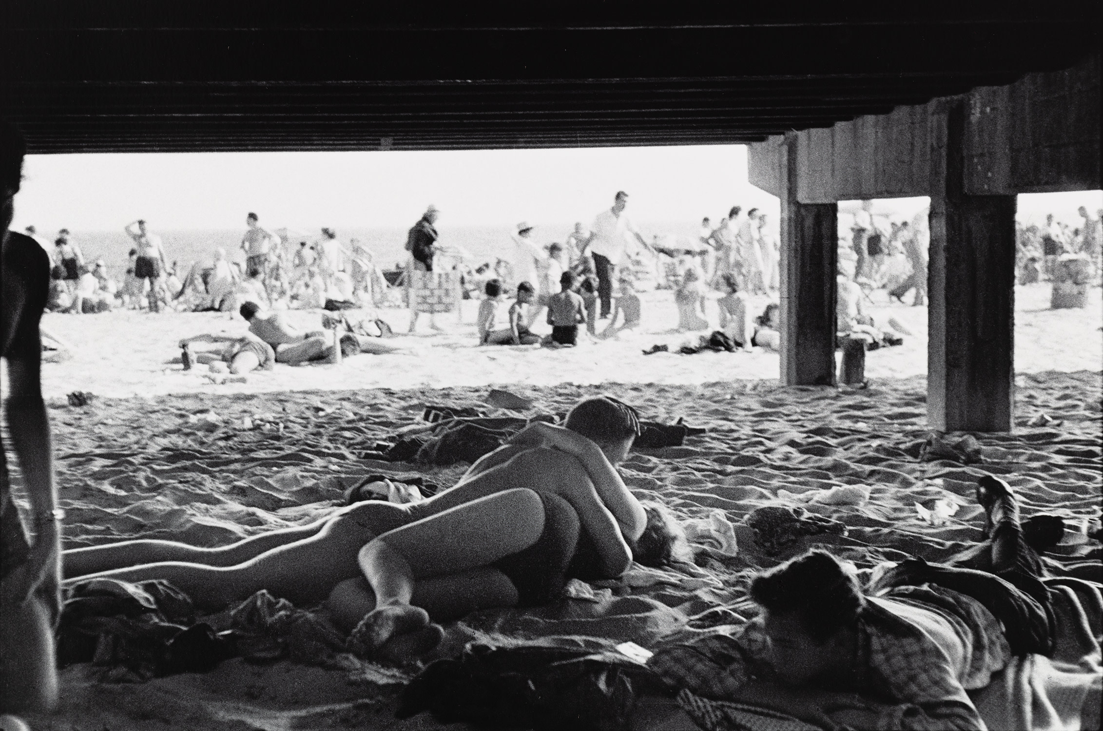 Bruce Davidson — Under The Pier At Coney Island from Brooklyn Gang