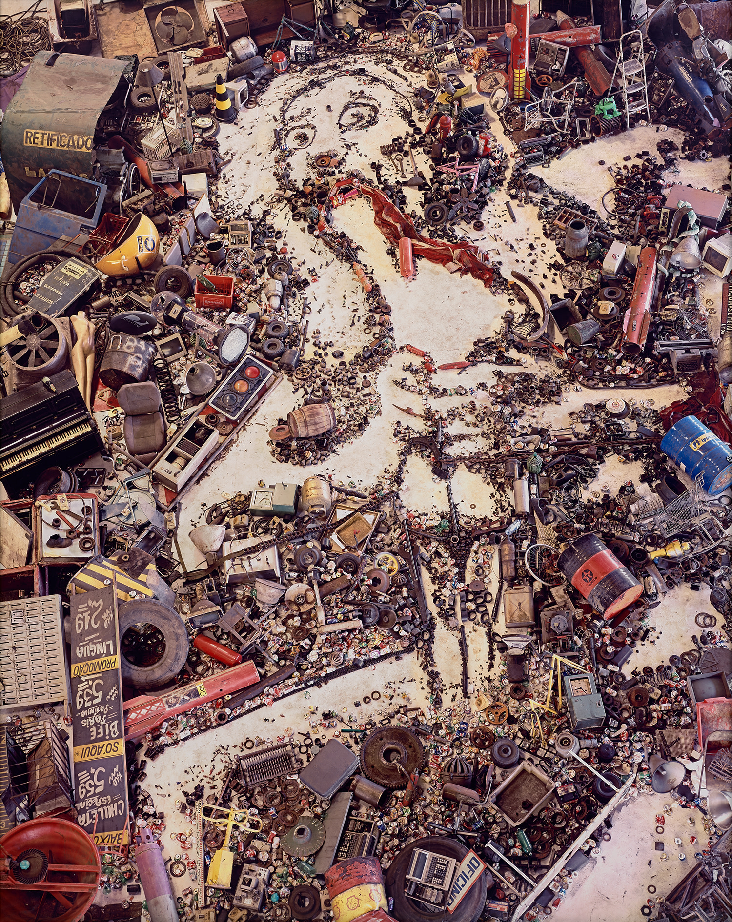 Vik Muniz — Saturn Devouring One Of His Sons, After Francisco De Goya y Lucientes from Pictures of Junk