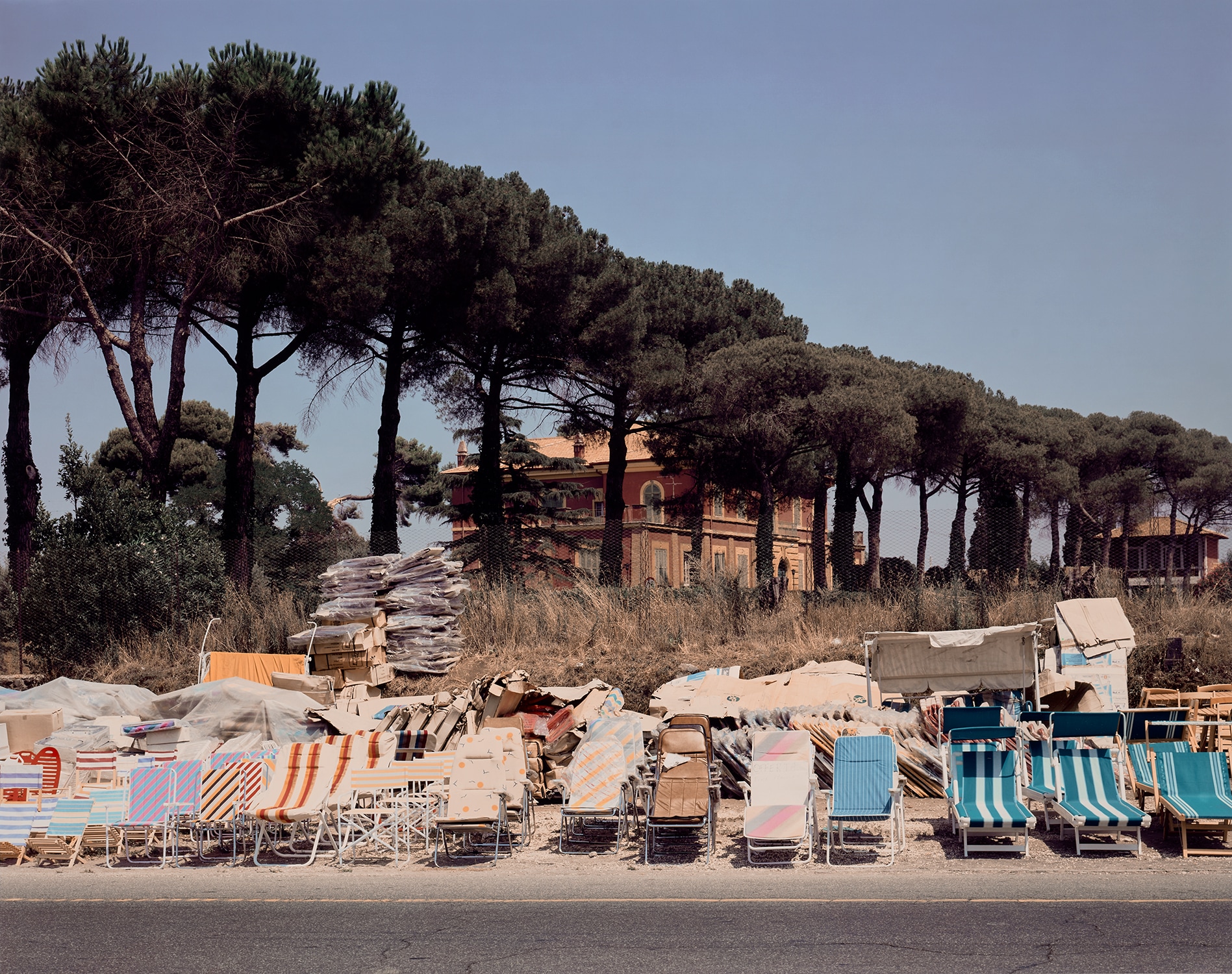 Joel Sternfeld — Via Appia Nuova, Statuario, Rome, August