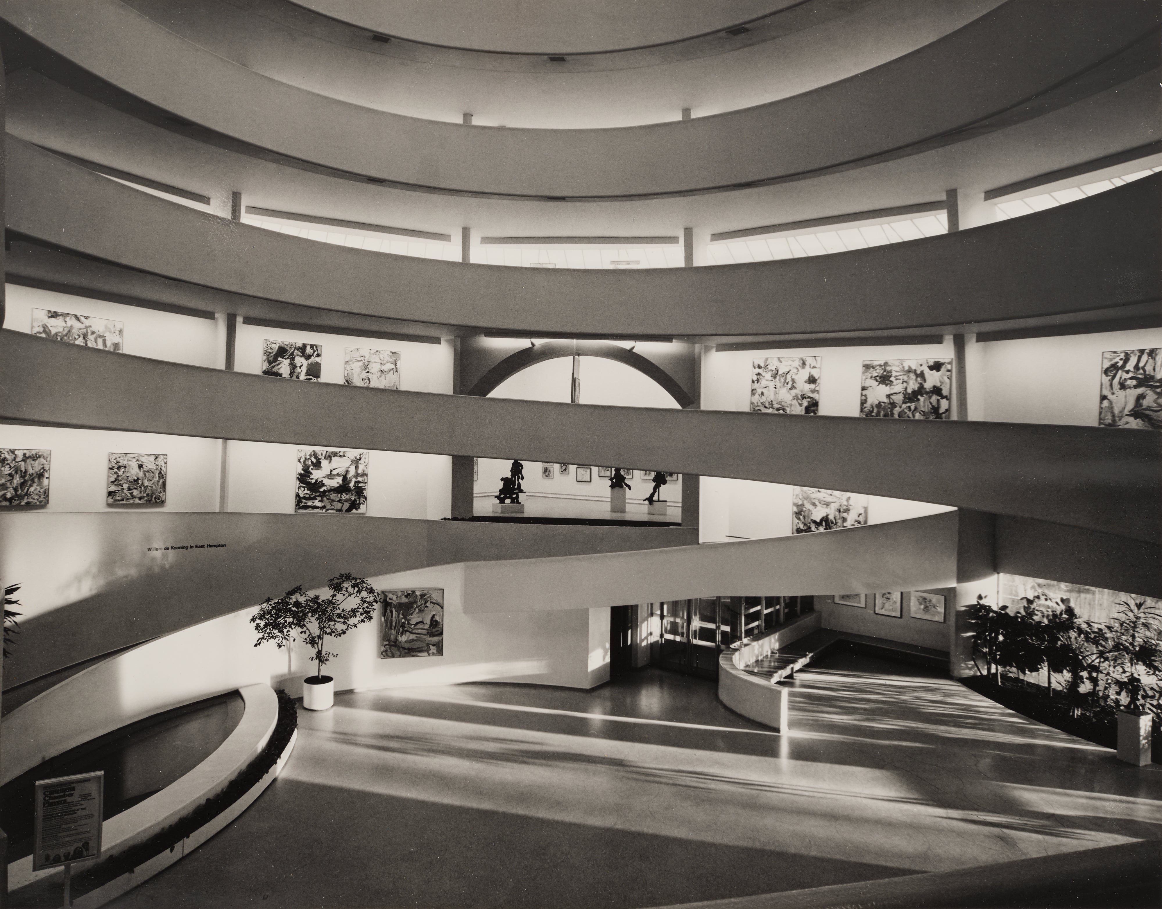Bruce Davidson — Solomon R. Guggenheim Museum Rotunda with Late Afternoon Shadows