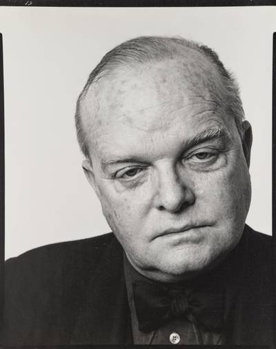 Truman Capote, writer, New York City, 12-18-74