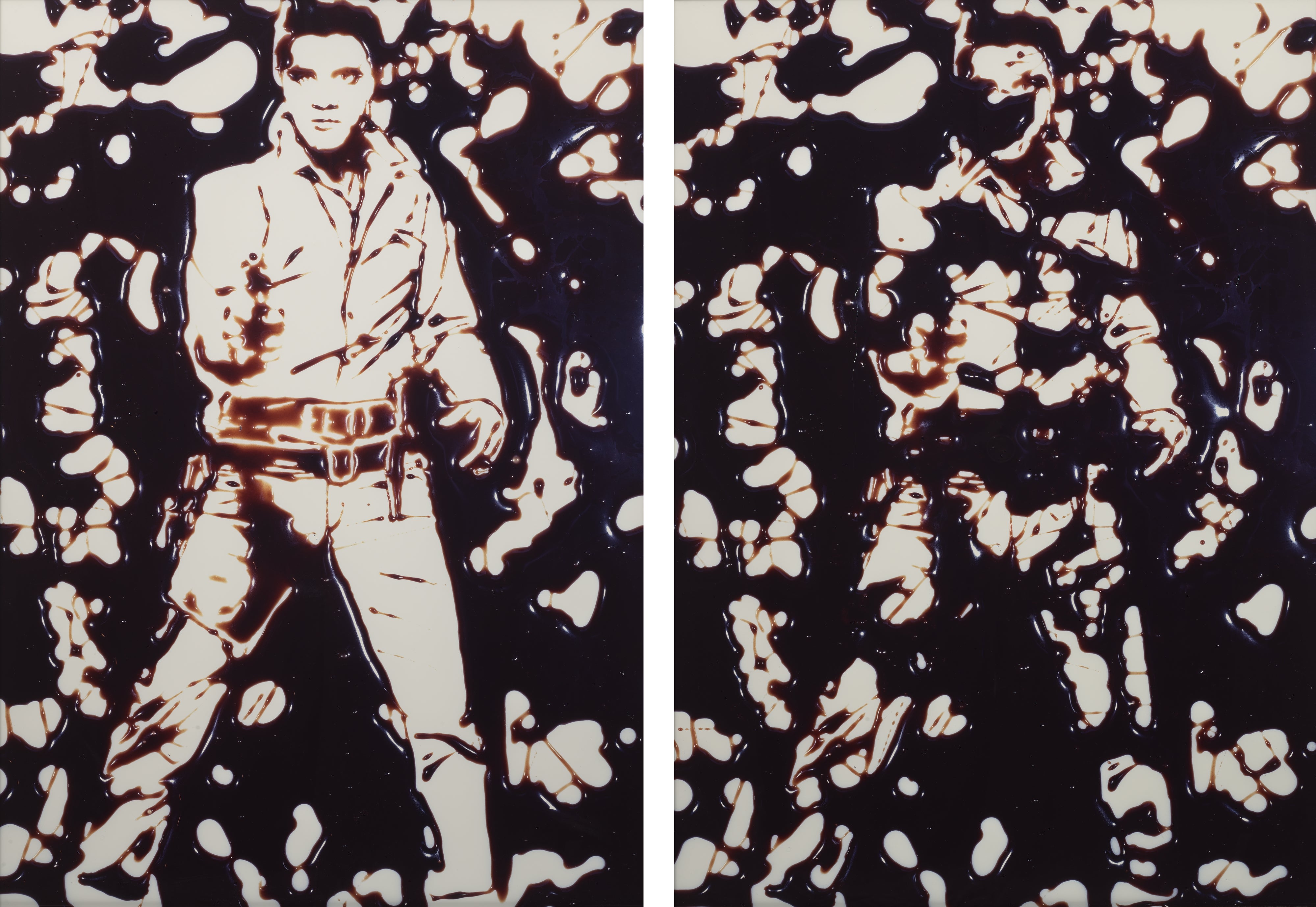 Vik Muniz — Double Elvis from Pictures of Chocolate