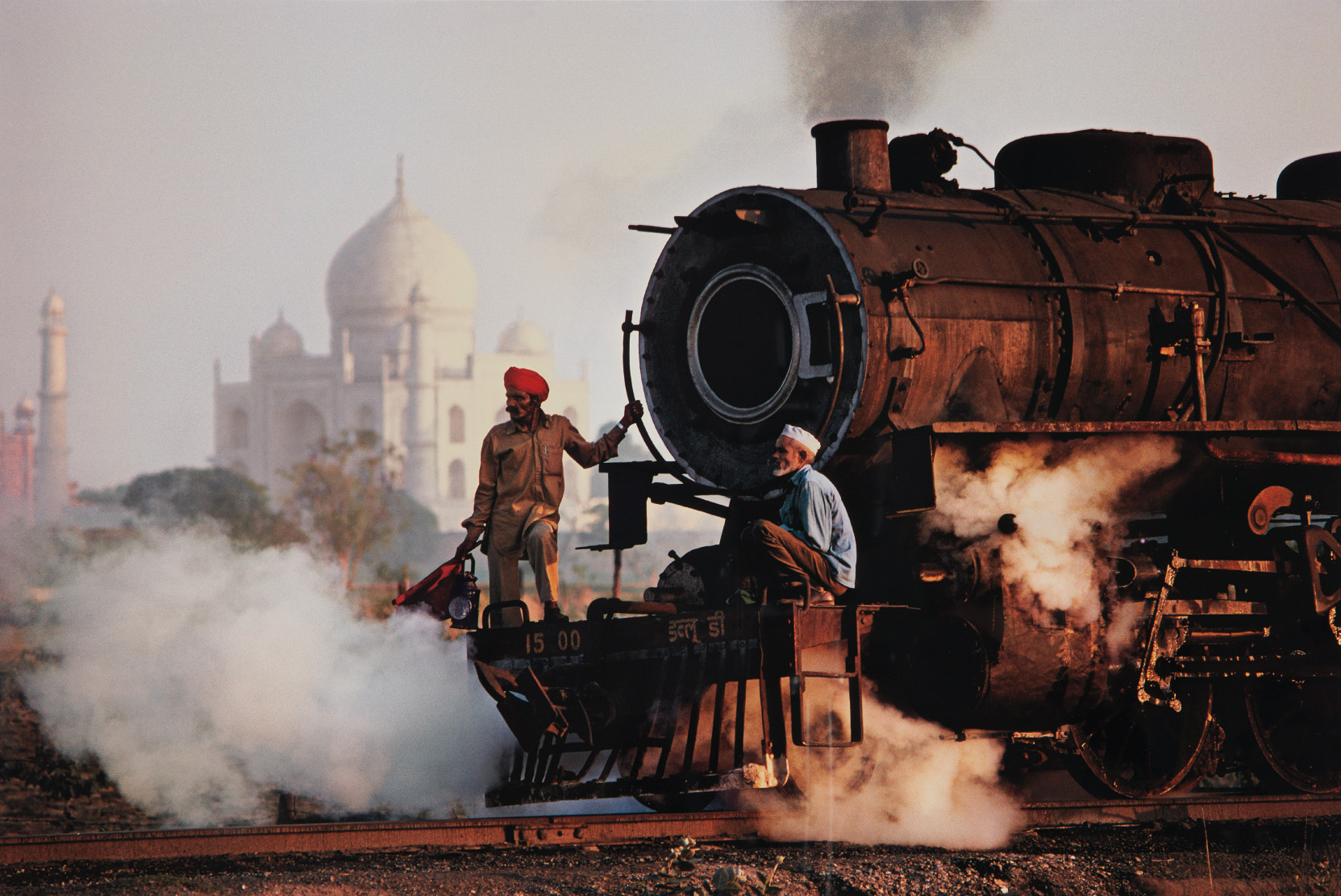 Taj and Train, Agra, India