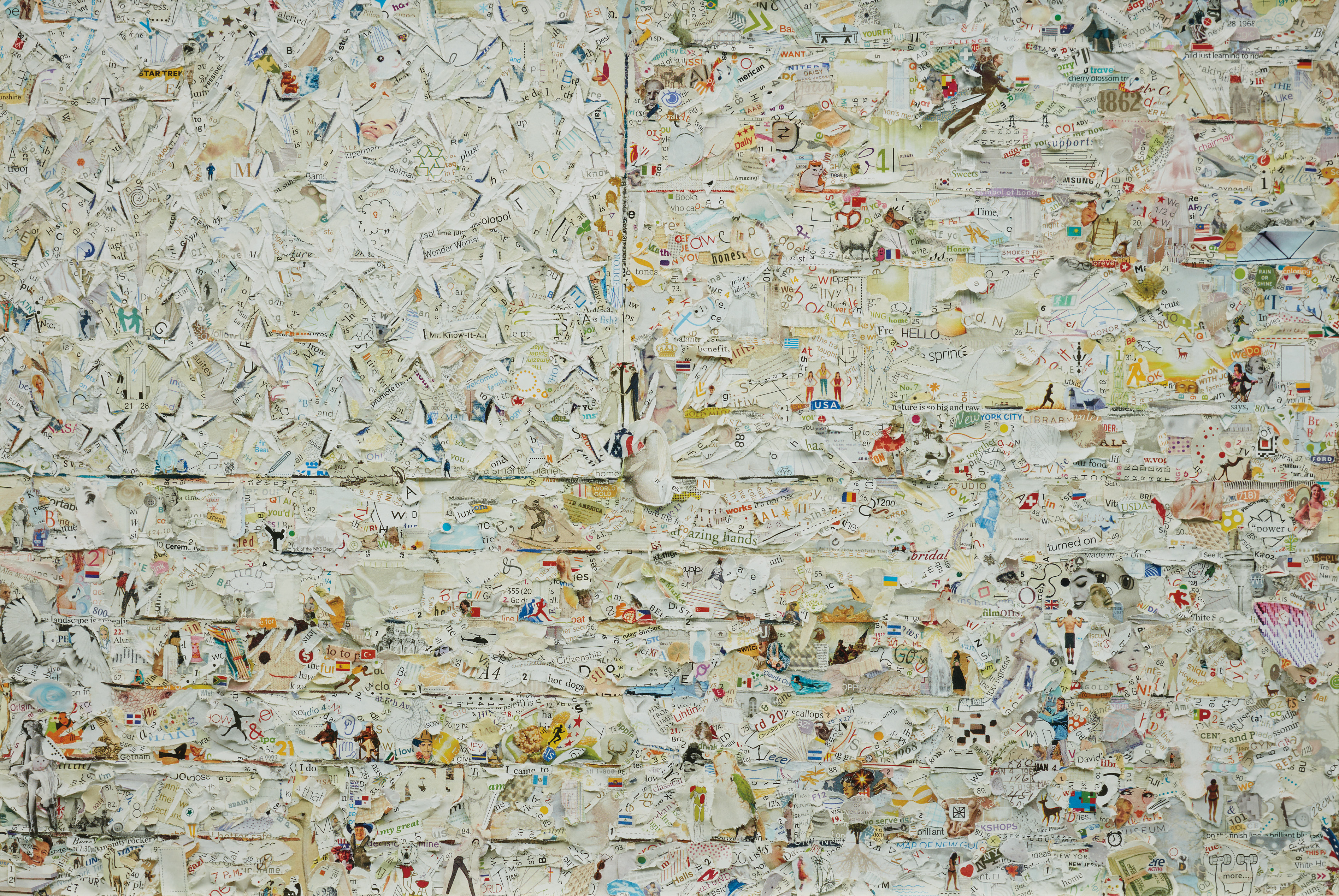 Vik Muniz — White Flag, after Jasper Johns from Pictures of Magazines 2