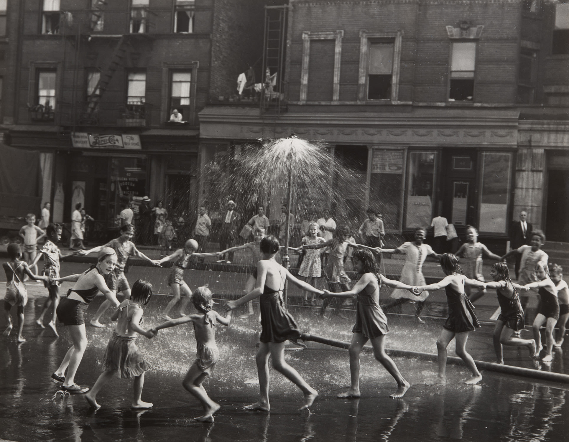 Todd Webb — The Circle, LaSalle at Amsterdam, New York