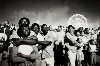 Fourth of July fireworks, Coney Island, New York