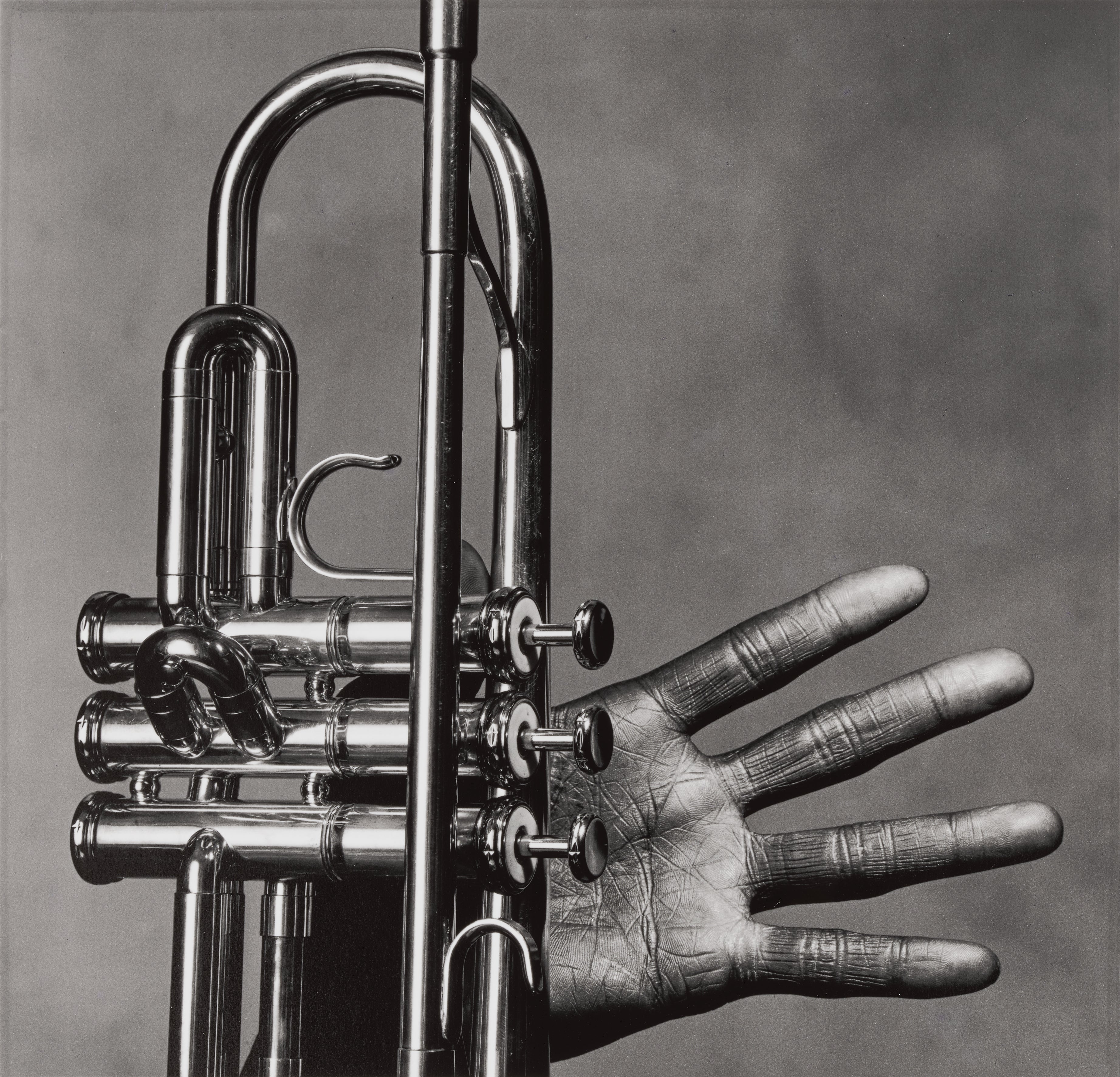 Irving Penn — Miles Davis Hand on Trumpet, New York