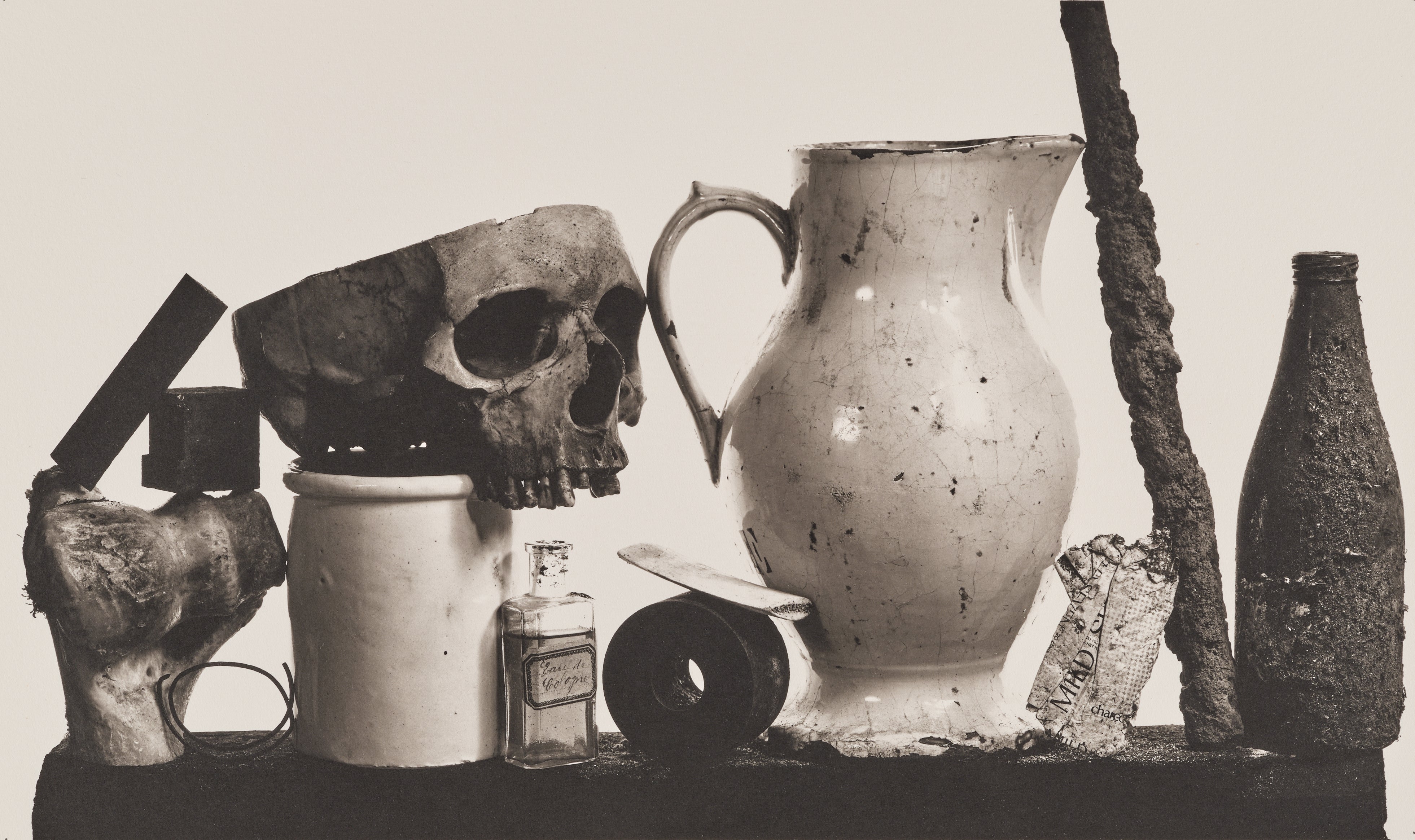 Irving Penn — Composition with Pitcher and Eau de Cologne, New York
