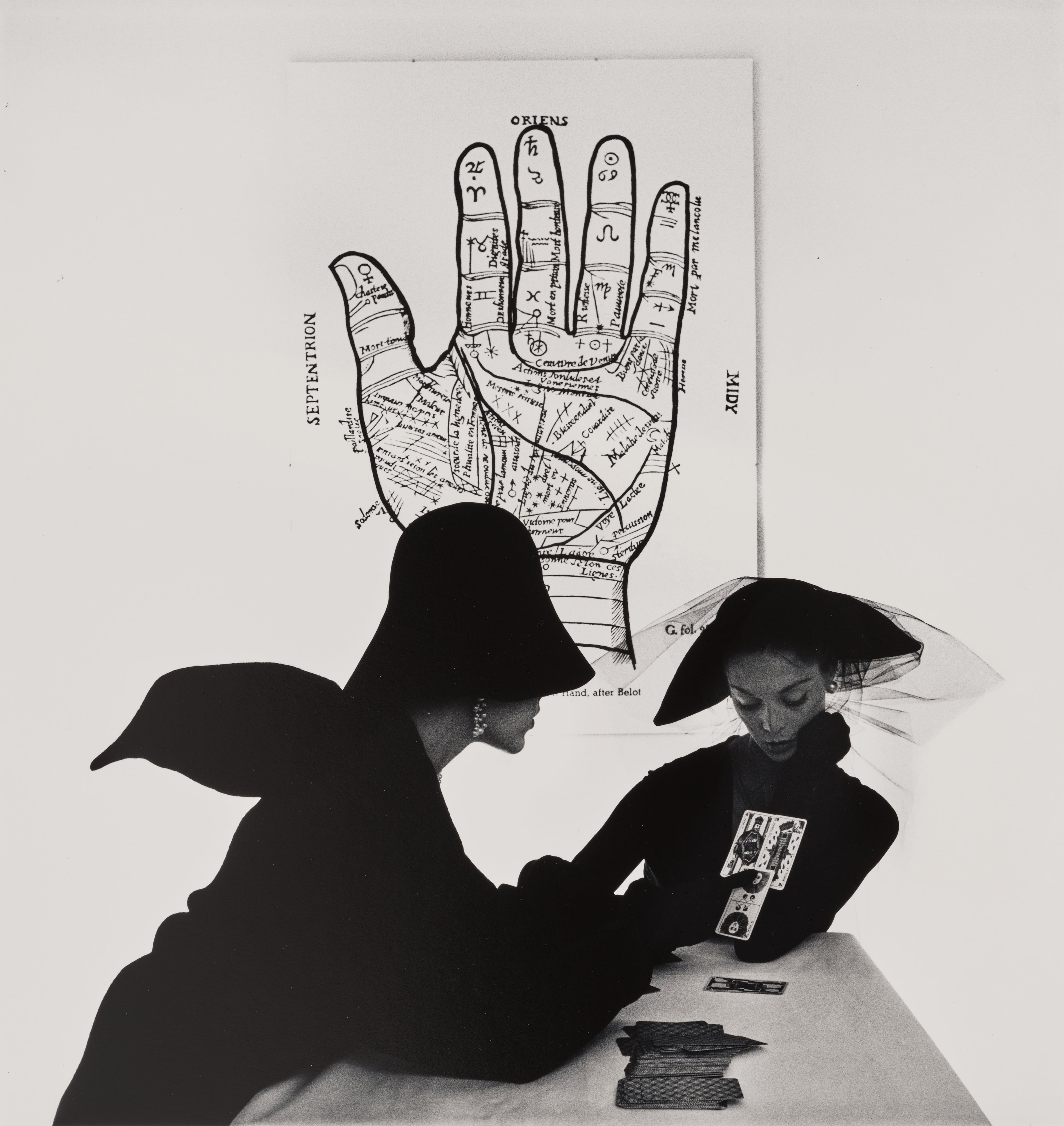 Irving Penn — The Tarot Reader (Bridget Tichenor and Jean Patchett), New York