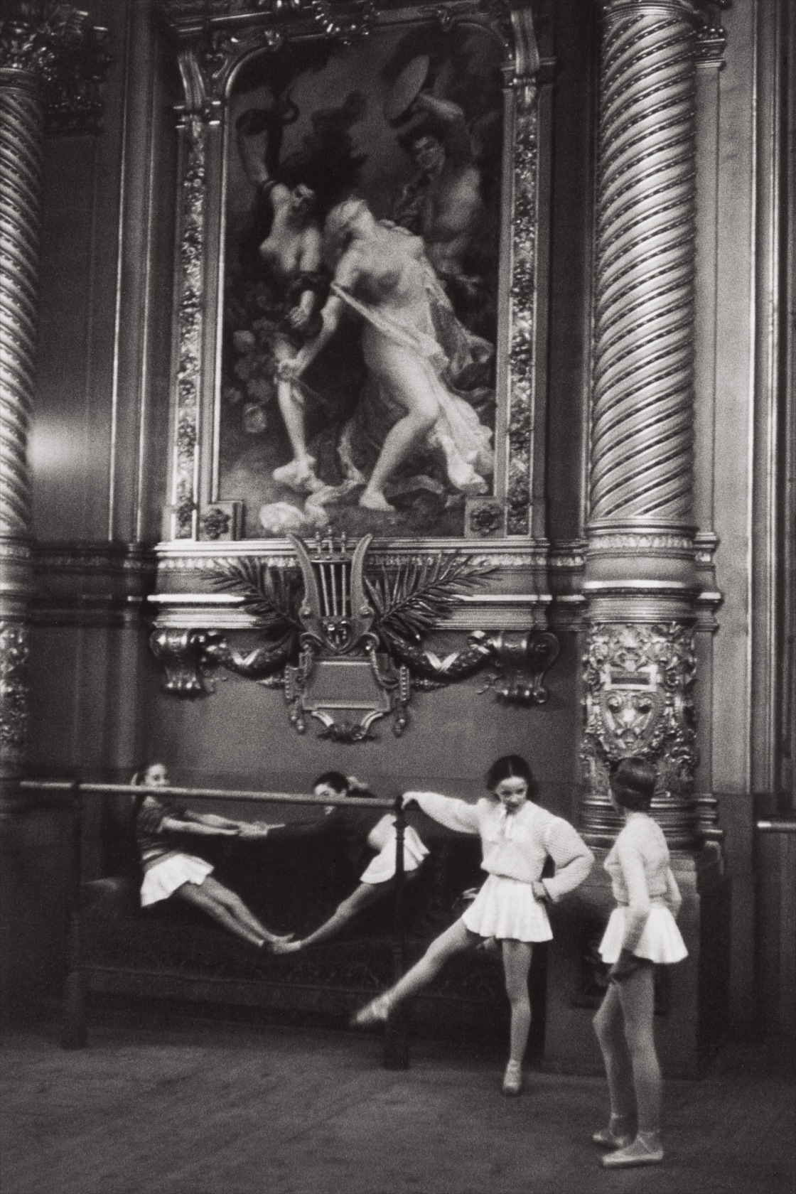 Henri Cartier-Bresson — Young ballerinas, Palais Garnier opera house, Paris