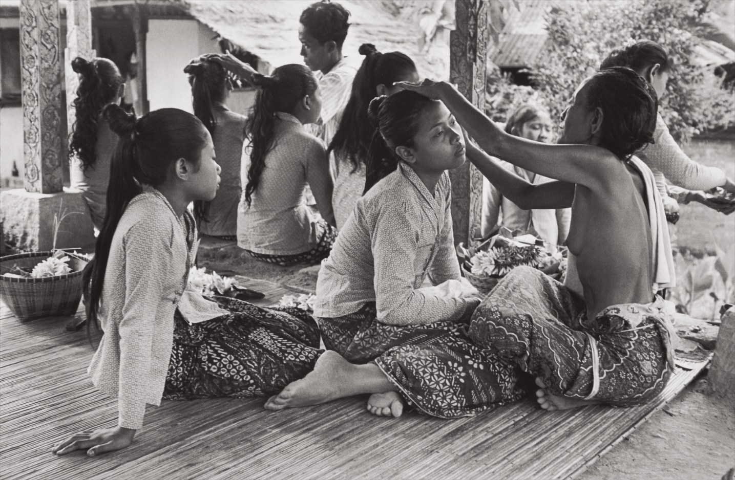 Henri Cartier-Bresson — Preparations for the Baris Dance, Ubud, Bali, Indonesia