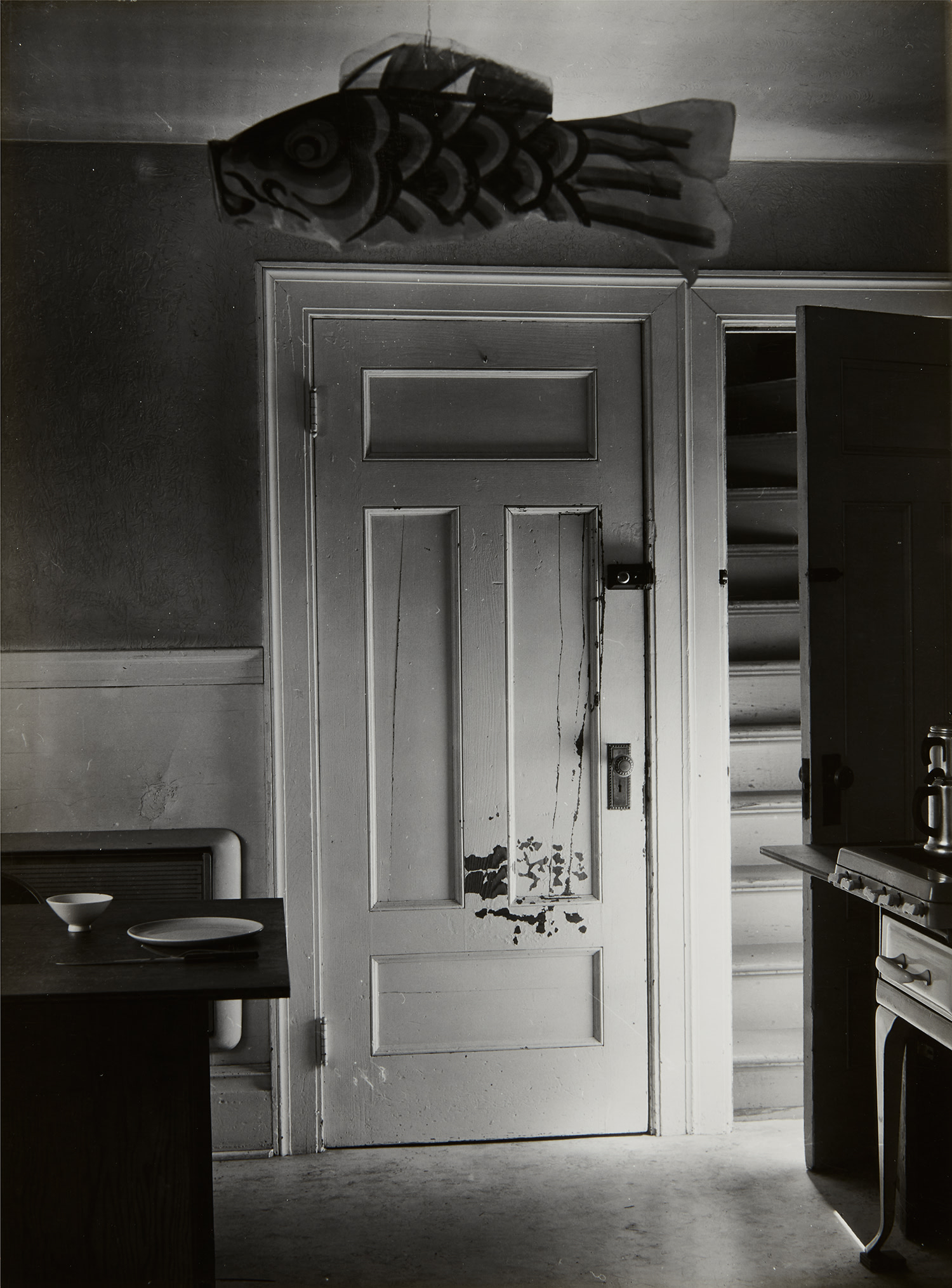 Minor White — Attic Door, 72 N. Union Street, Rochester, New York