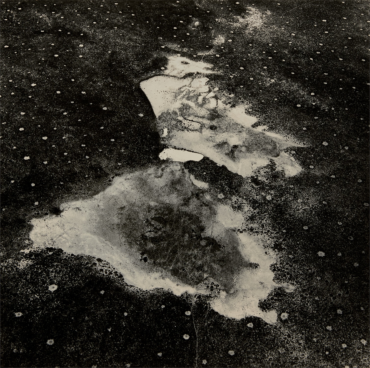 Emmet Gowin — Dry Wash and Watering Hole, Near the Very Large Array, Magdelena, New Mexico