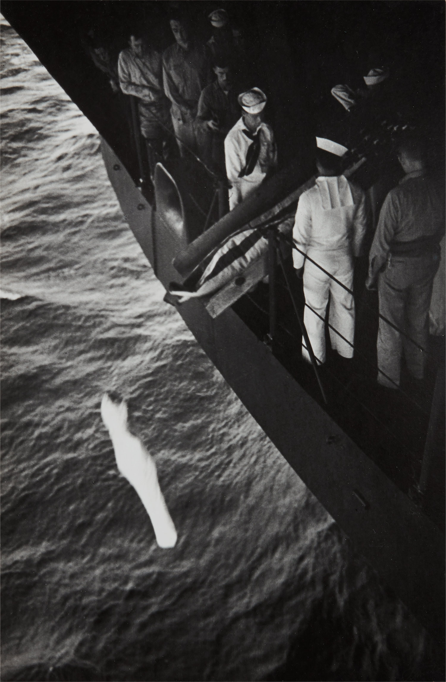 W. Eugene Smith — Burial at Sea, from the U.S.S. Bunker Hill Marshall Islands Campaign