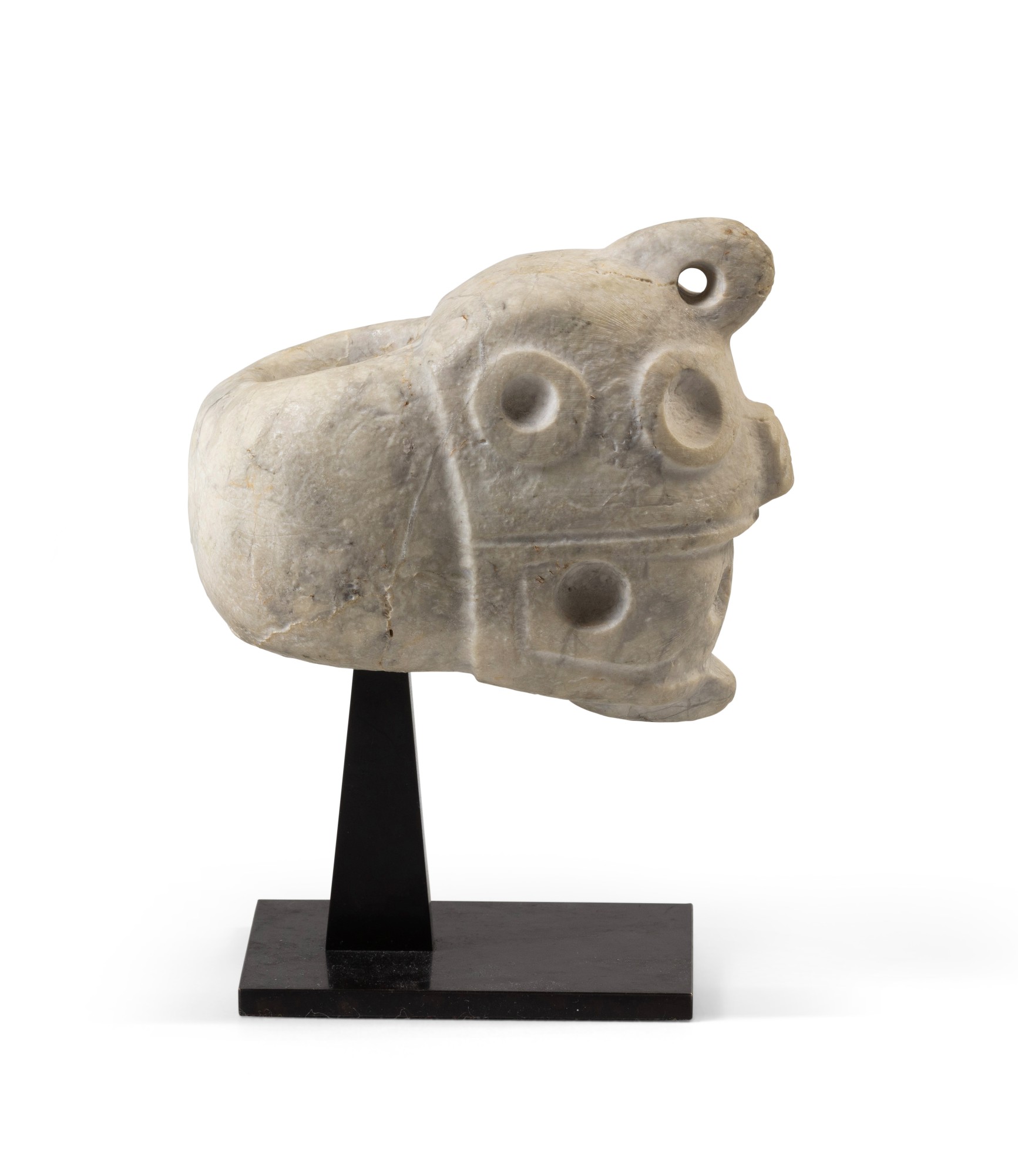 Unknown — Costa Rican stone effigy mace head, Guanacaste / Nicoya, Period IV, AD 1-500