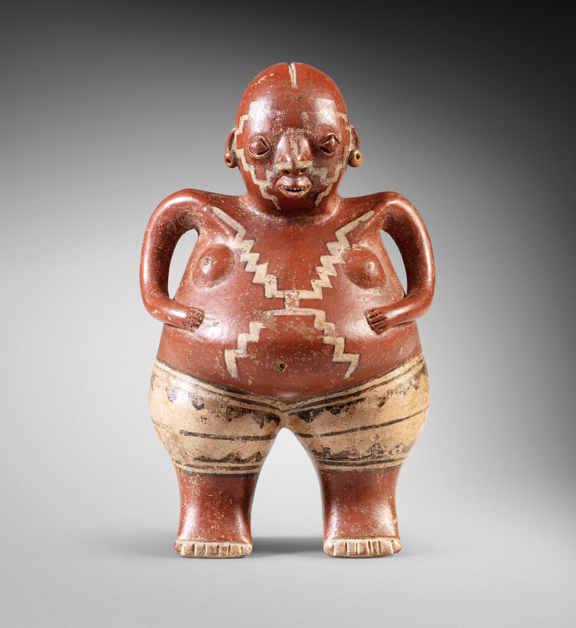 Personnage féminin deboutupicuaro, Etat de Guanajuato, Mexique, Préclassique récent, 300-100 AV. J.-C. — Chupicuaro female figure, Guanajuato, Mexico, Late Preclassic, 300-100 BC