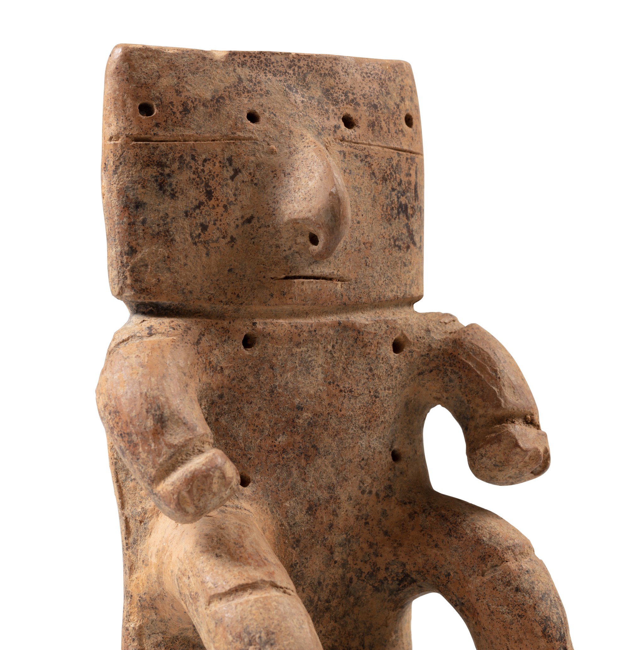 Personnage assis, Quimbaya, Rio Cauca, Colombie, 1000-1500 AP. J.-C., — Quimbaya seated figure, Rio Cauca region, Colombia, AD 1000-1500