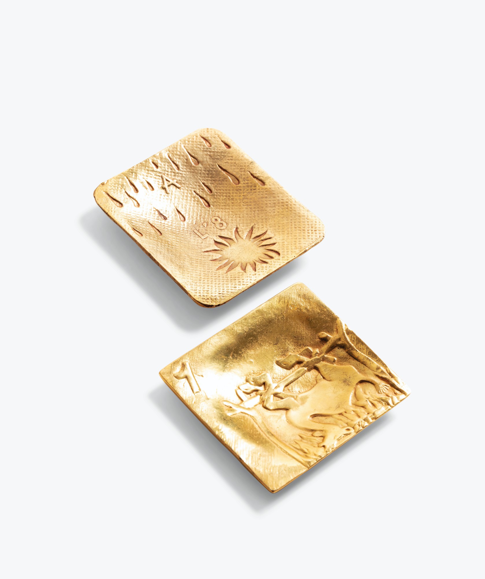 Coupelles Après la pluie luit le soleil and Un trop tendre homme a des remords cuisants