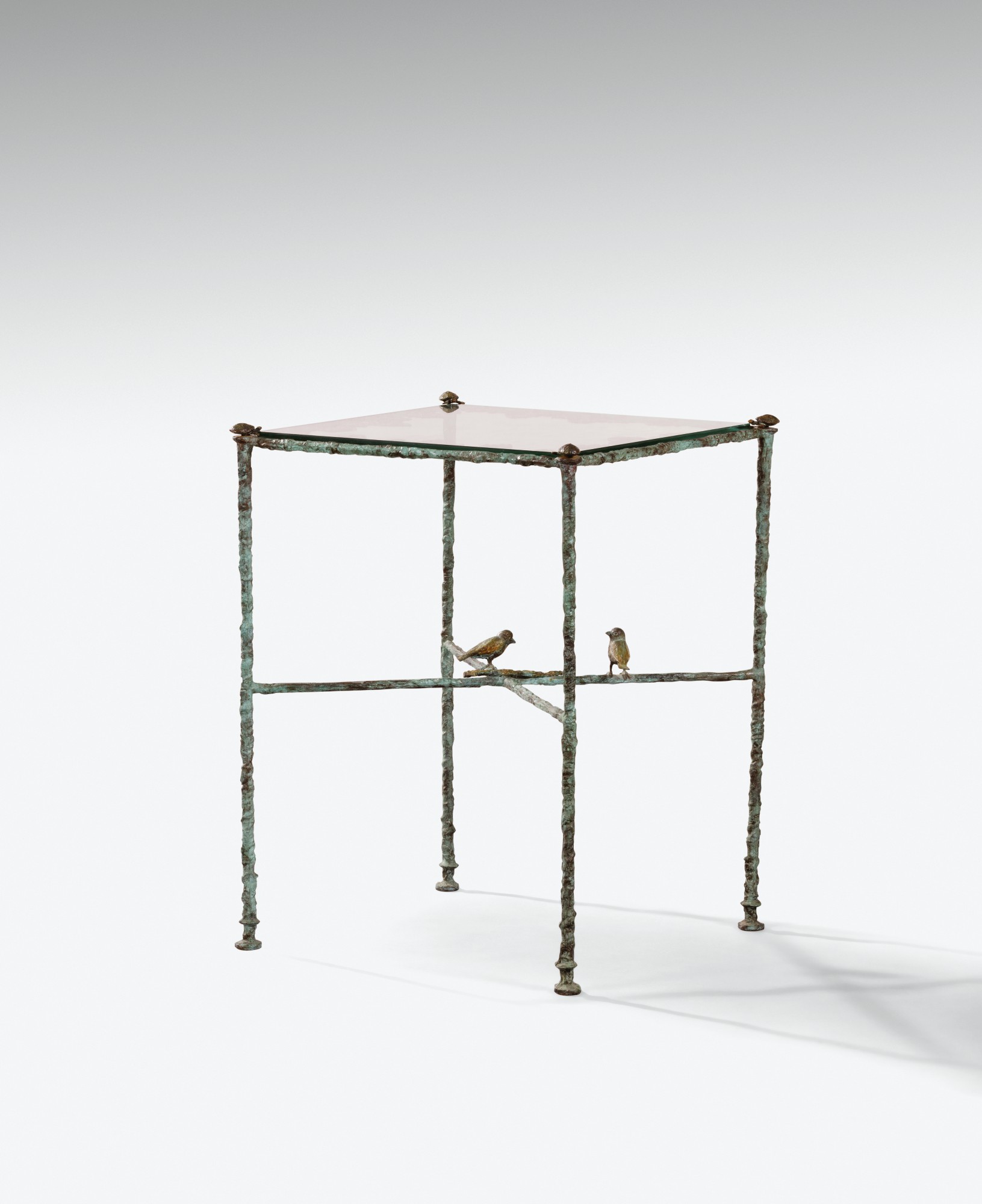 Diego Giacometti — Table Aux Oiseaux, feuilles et tortues