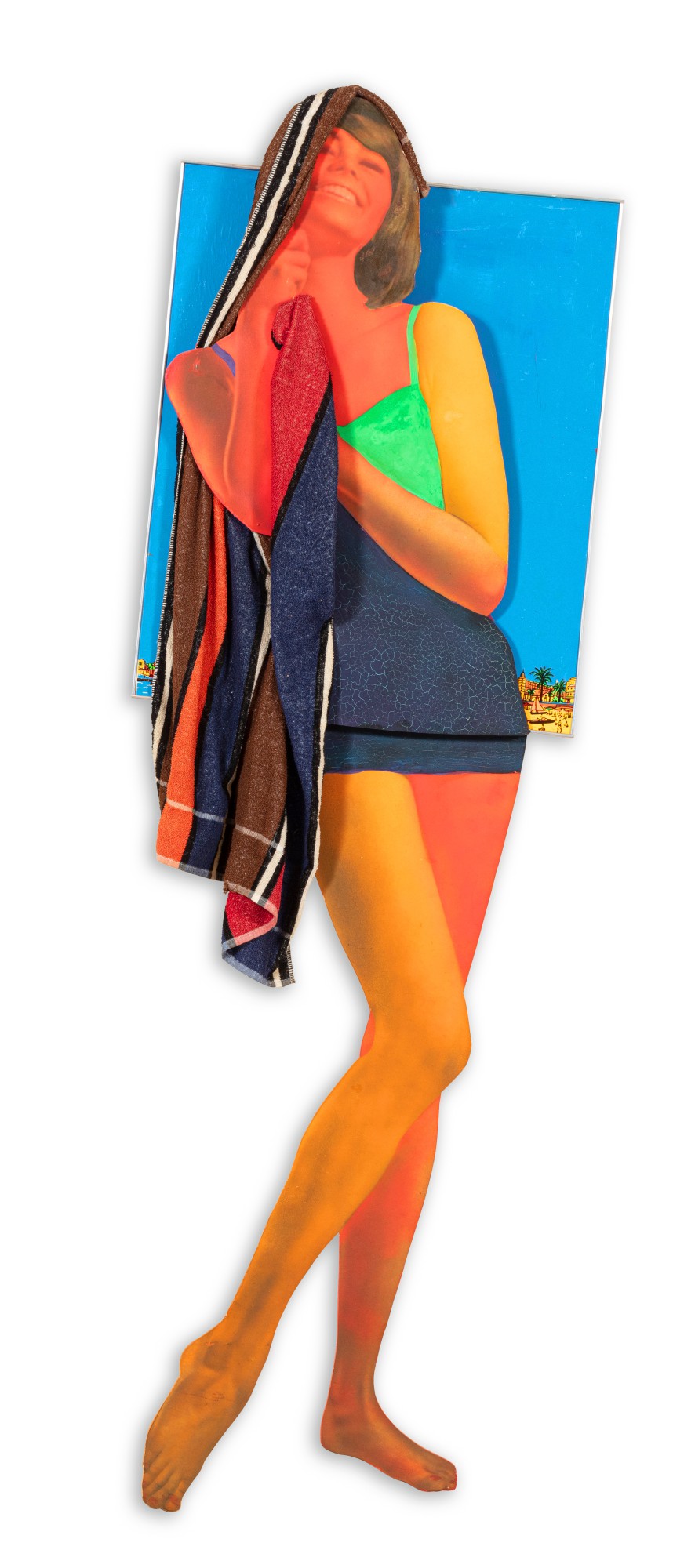 Martial Raysse — Baigneuse sur quatre plans